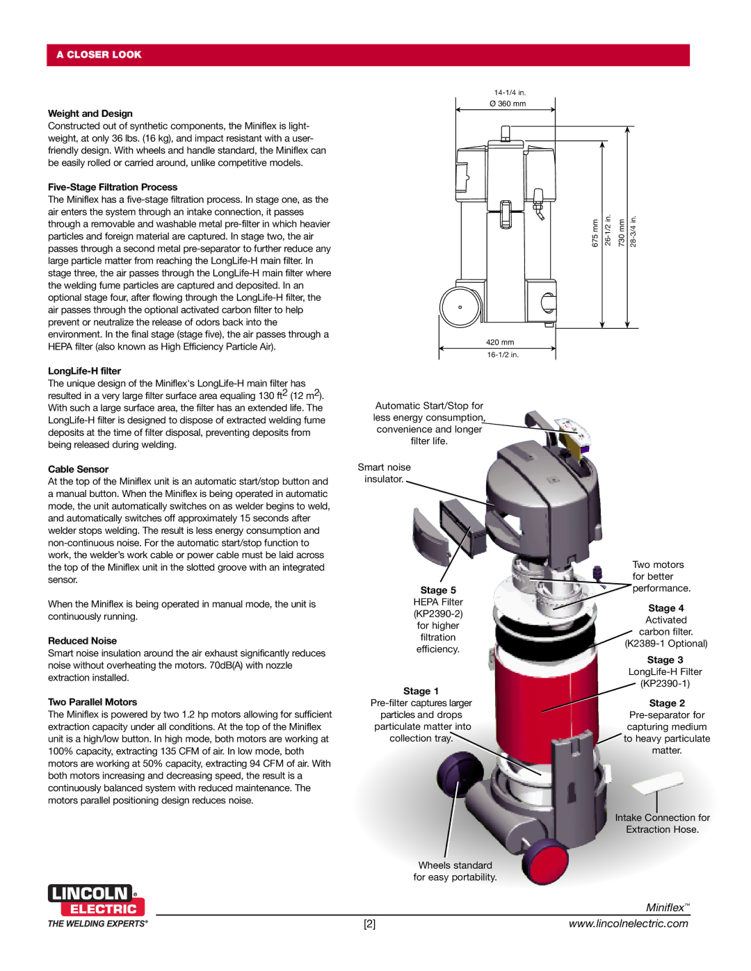 Lincoln Electric K2376-1 warranty Closer Look 