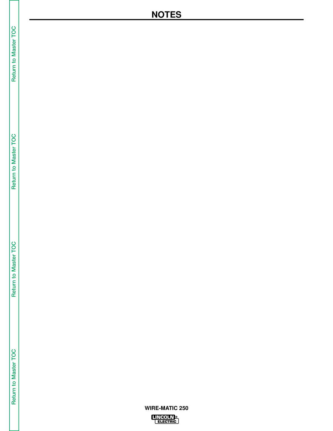 Lincoln Electric SVM 117-A service manual Wire-Matic 