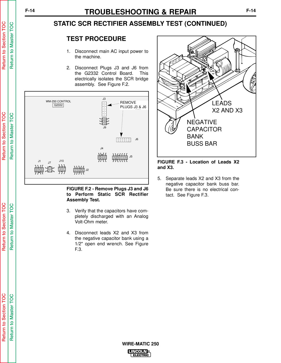 Lincoln Electric SVM 117-A service manual Leads 