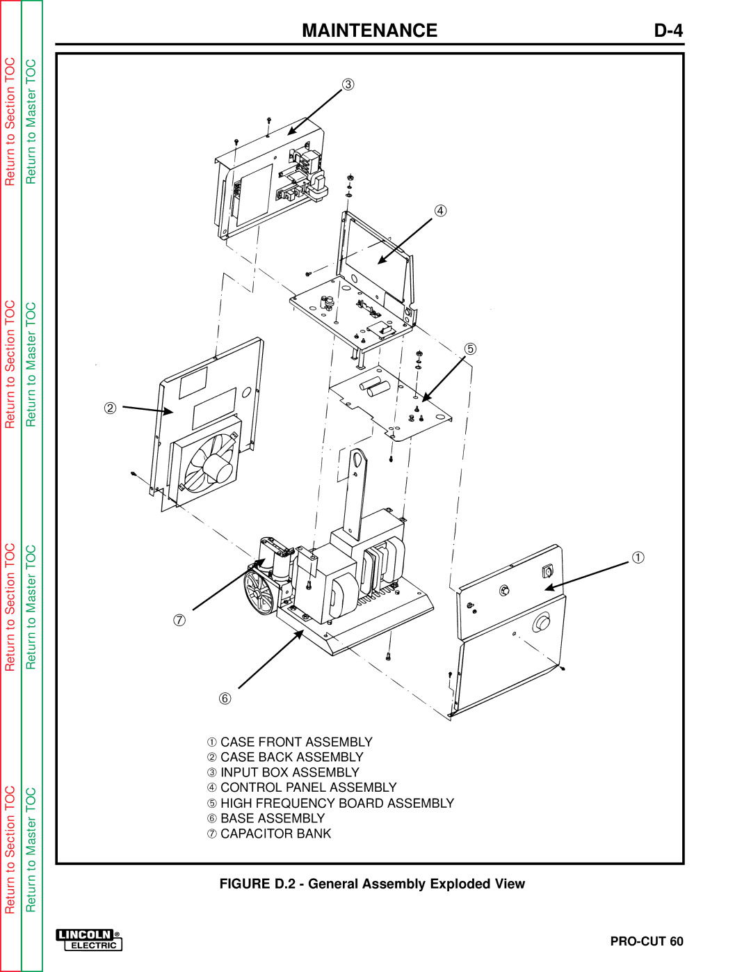 Lincoln Electric SVM104-A service manual Maintenance 