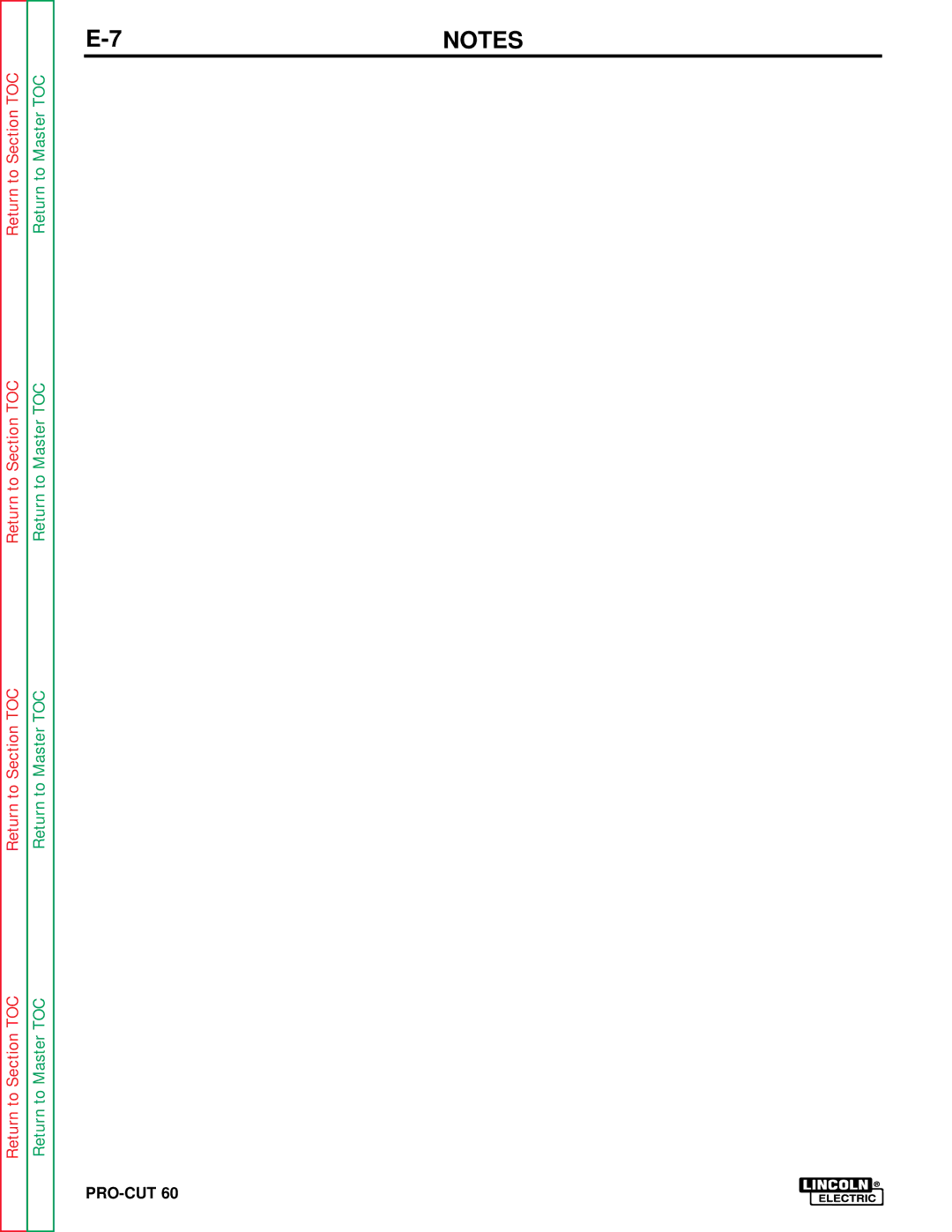 Lincoln Electric SVM104-A service manual Pro-Cut 