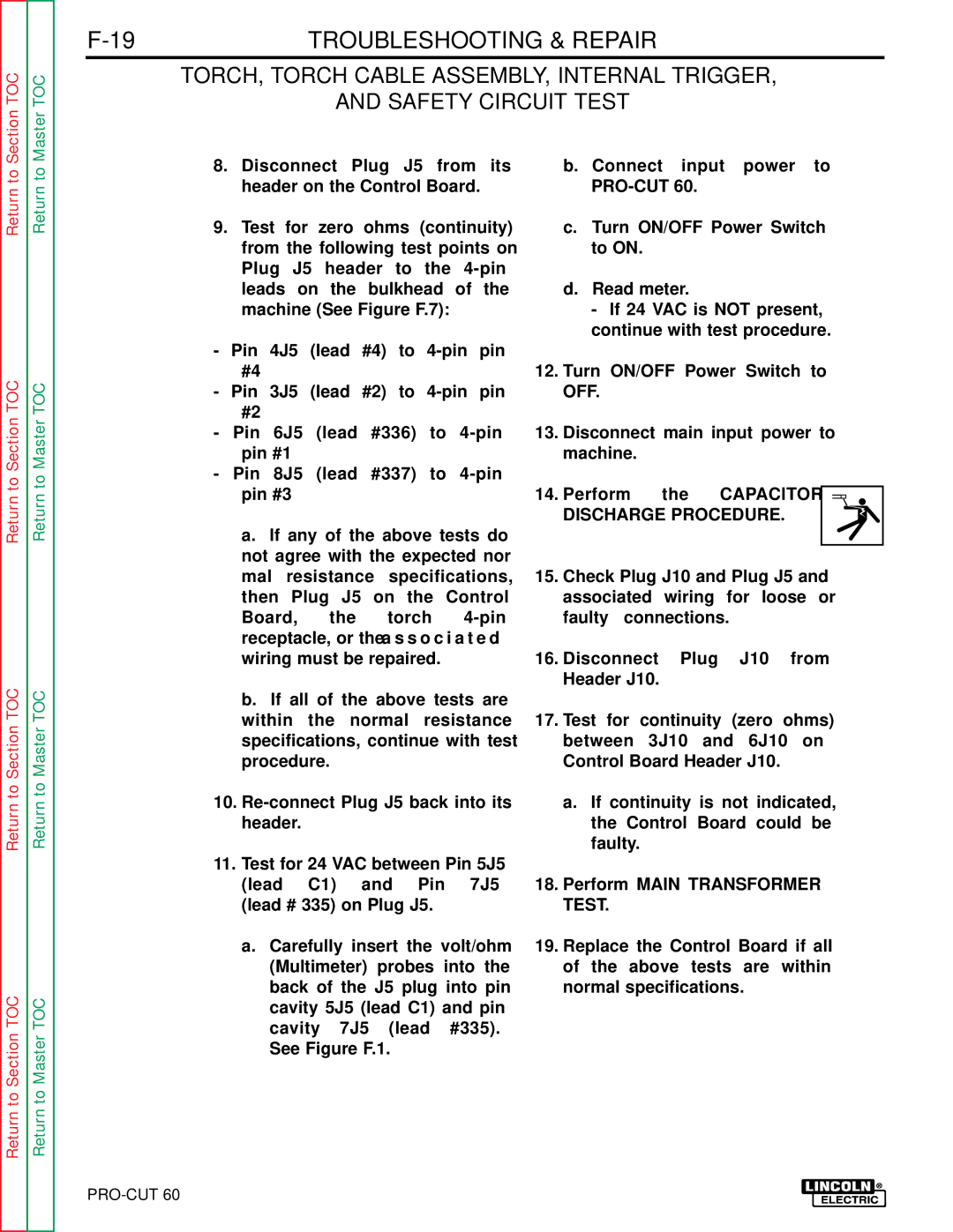 Lincoln Electric SVM104-A service manual Return to Return to Section TOC 