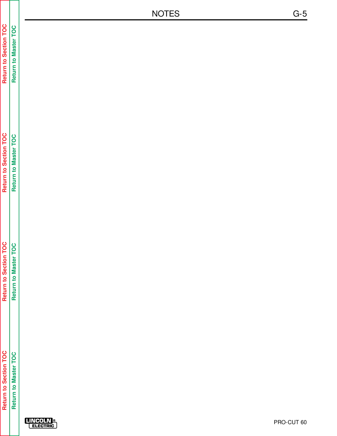 Lincoln Electric SVM104-A service manual Pro-Cut 