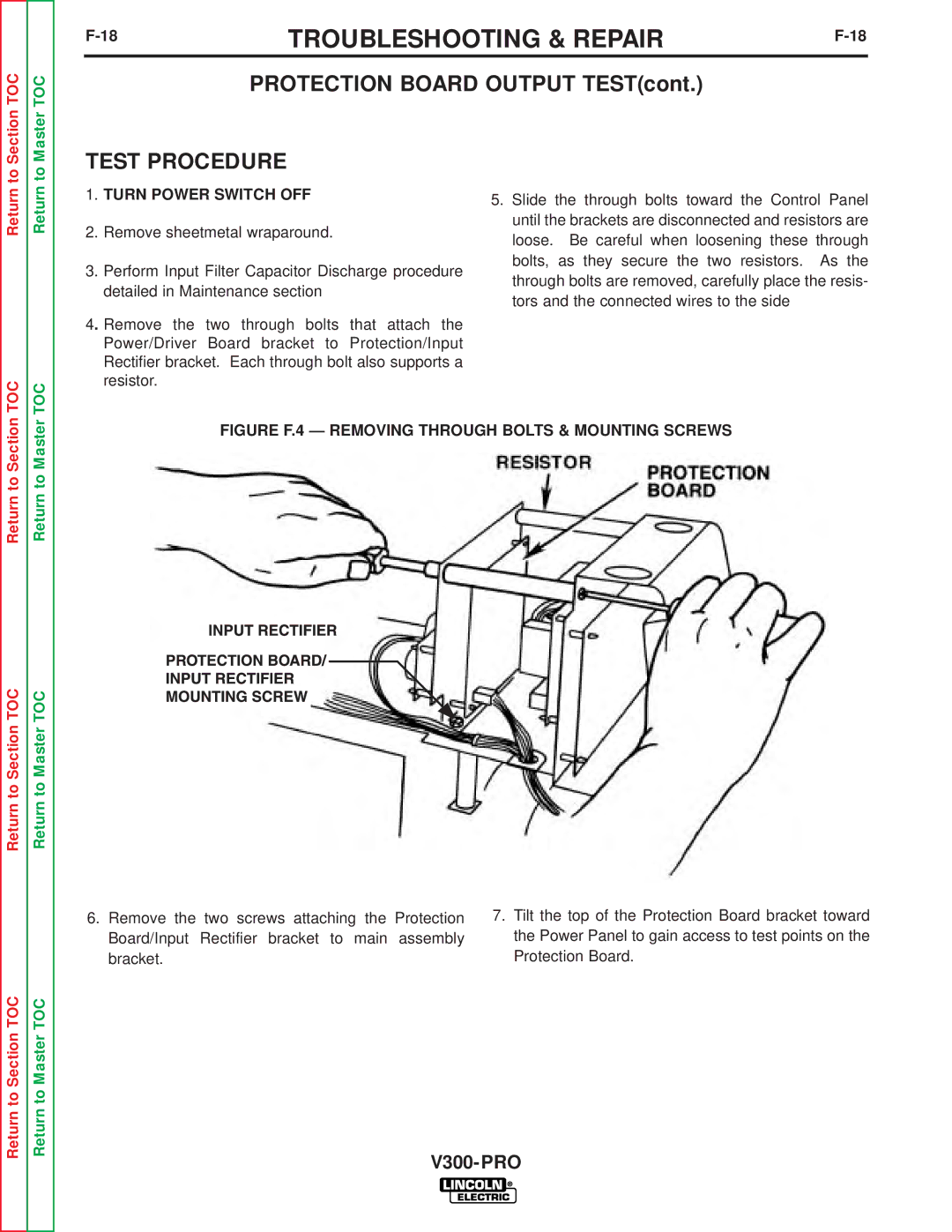 Lincoln Electric SVM105-B service manual Troubleshooting & Repair 