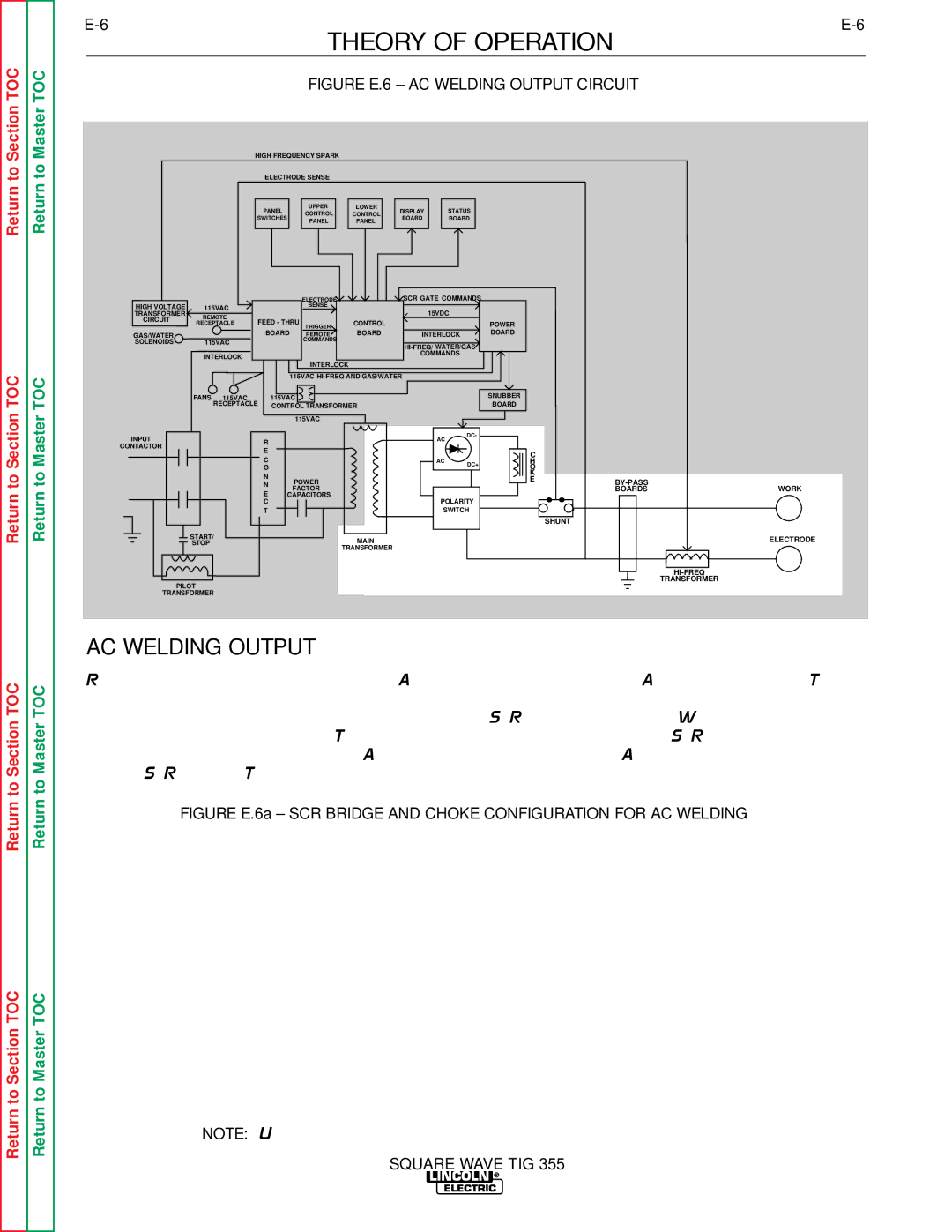 Lincoln Electric SVM118-A service manual Figure E.6 AC Welding Output Circuit 