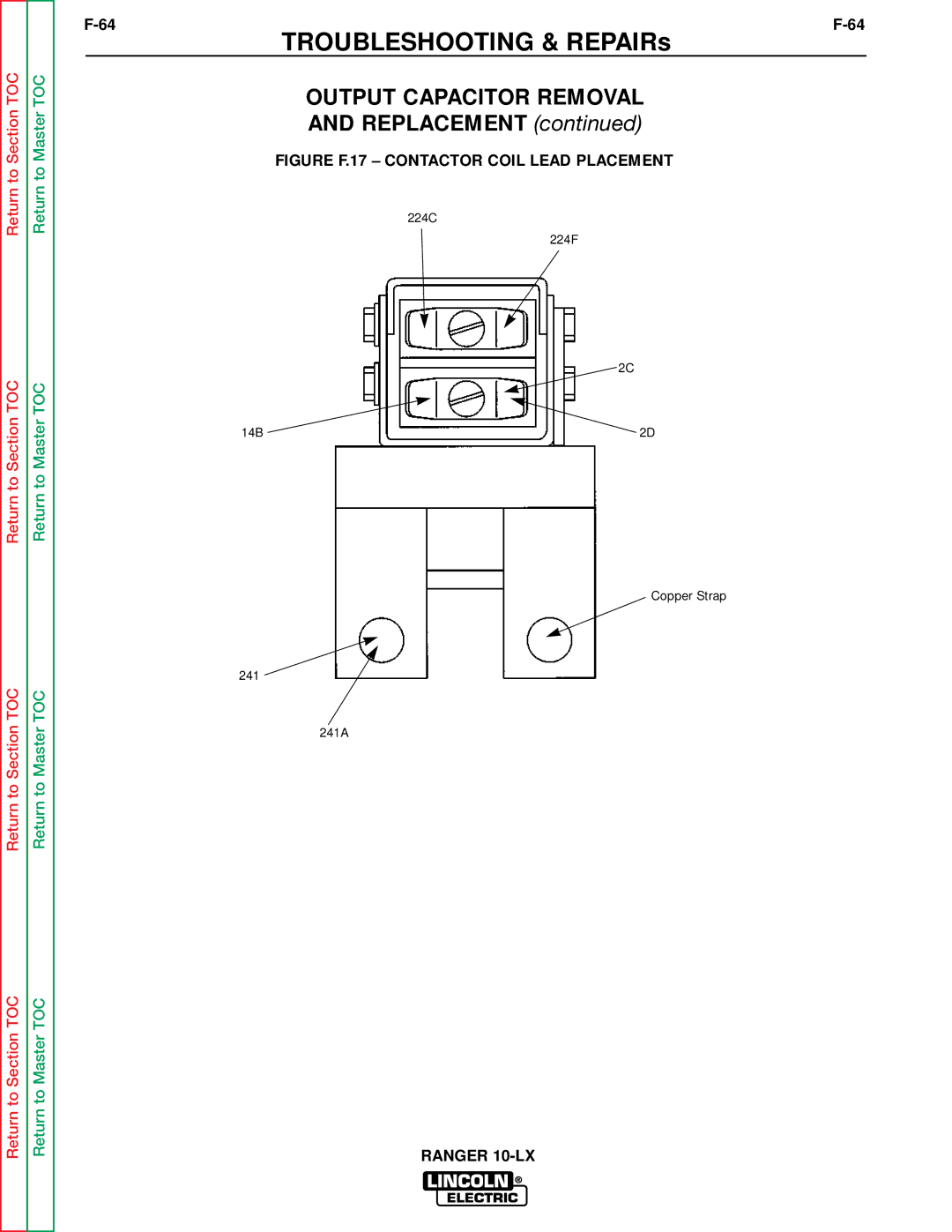 Lincoln Electric SVM120-A service manual Troubleshooting & REPAIRs 