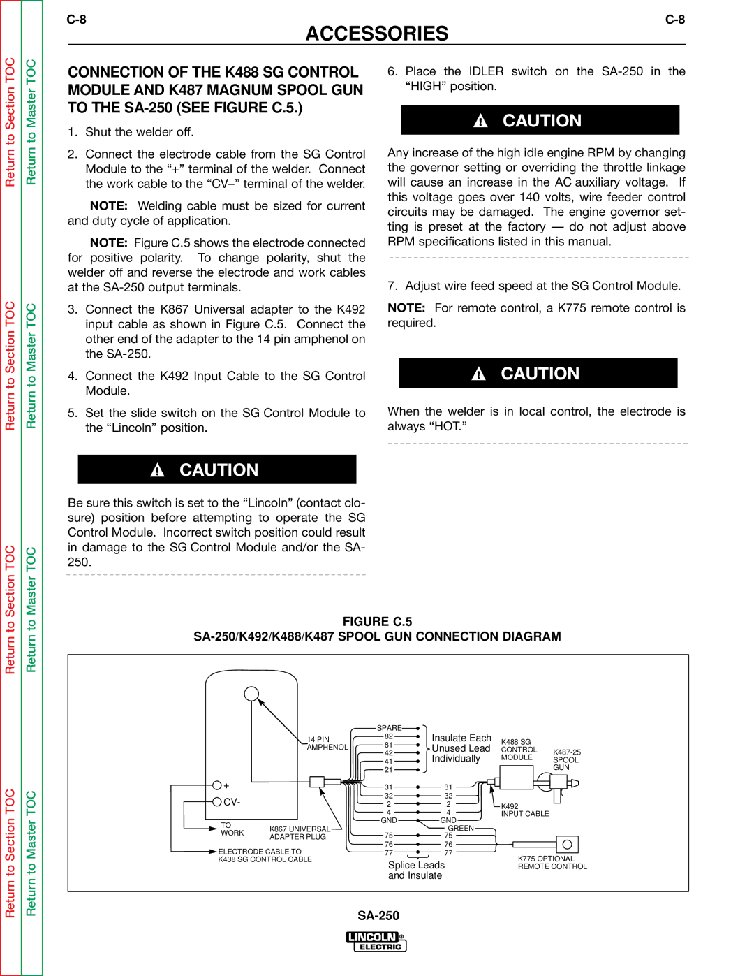 Lincoln Electric SVM128-A service manual Control K487-25 