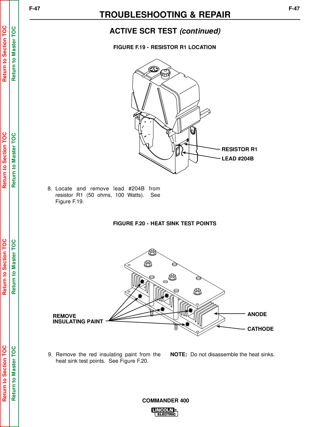 Lincoln Electric SVM133-B service manual Figure F.19 Resistor R1 Location 