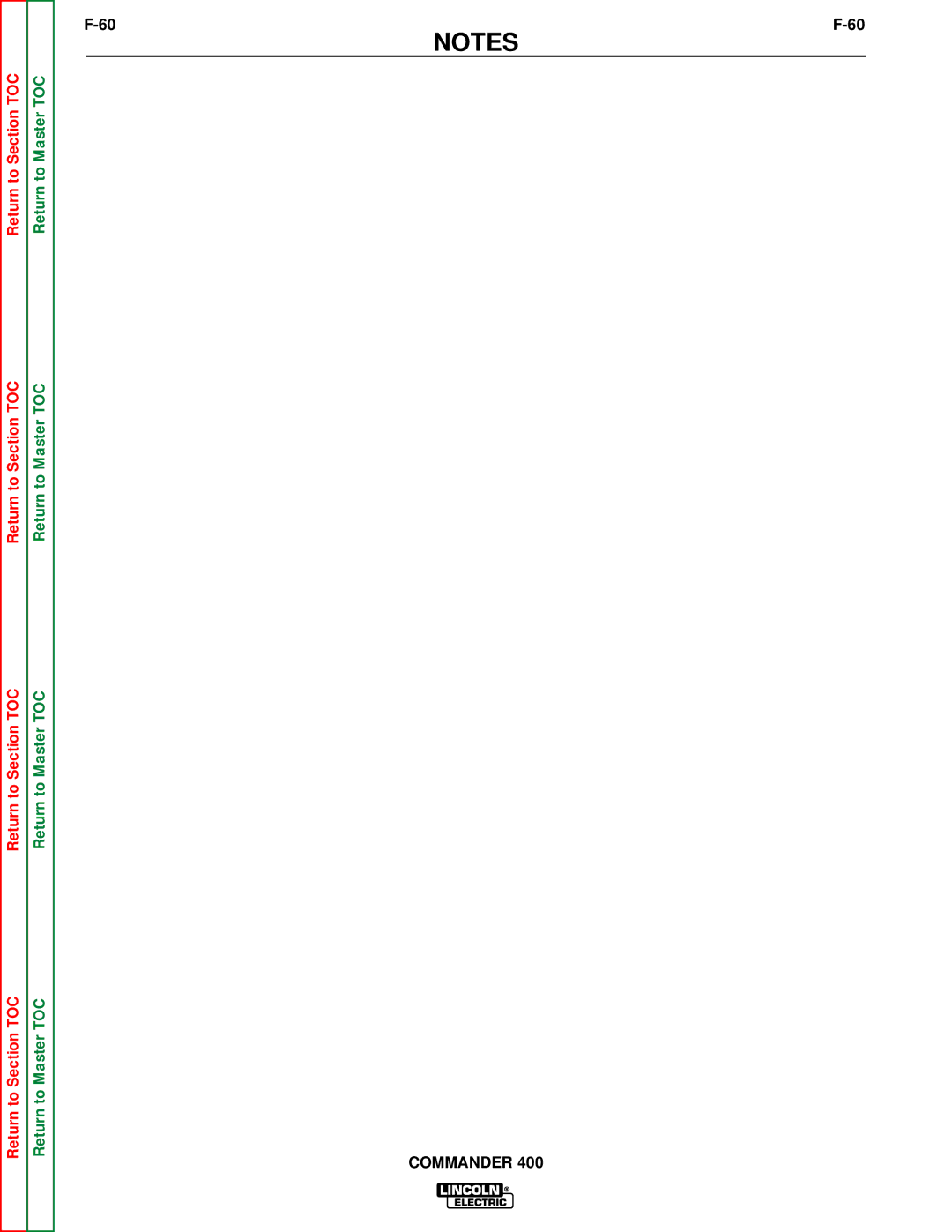 Lincoln Electric SVM133-B service manual Commander 