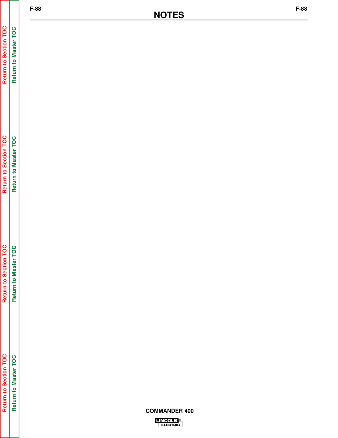 Lincoln Electric SVM133-B service manual Commander 