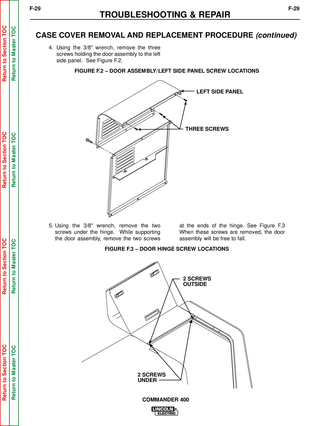 Lincoln Electric SVM133-B service manual Troubleshooting & Repair 