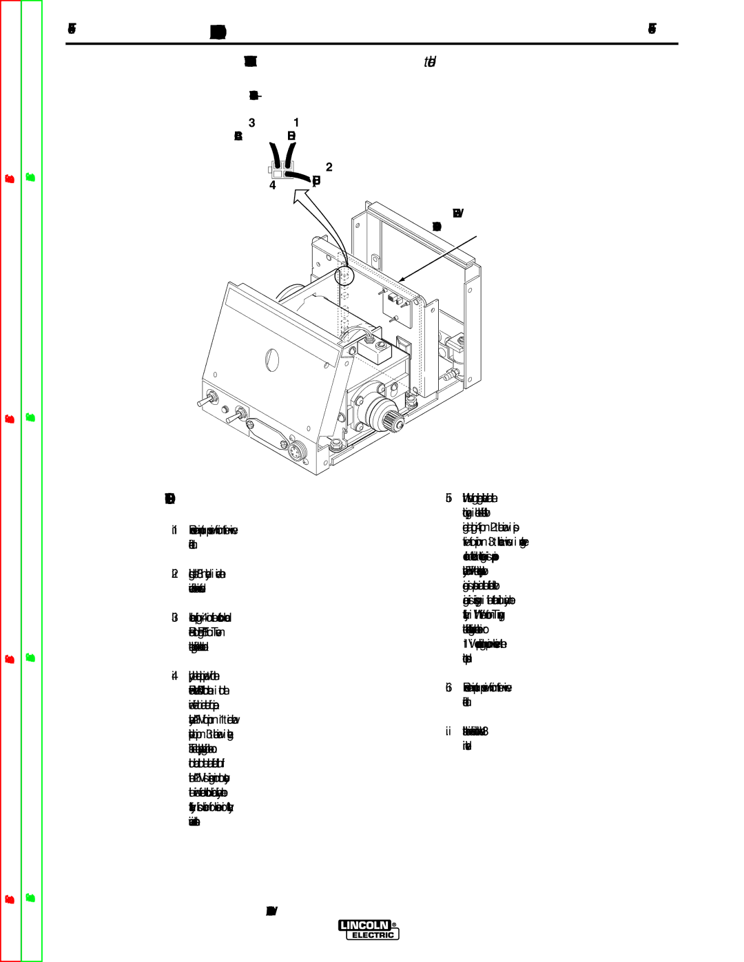 Lincoln Electric SVM135-B service manual #3 #1, Black RED Blue Wire Feed Control Board 