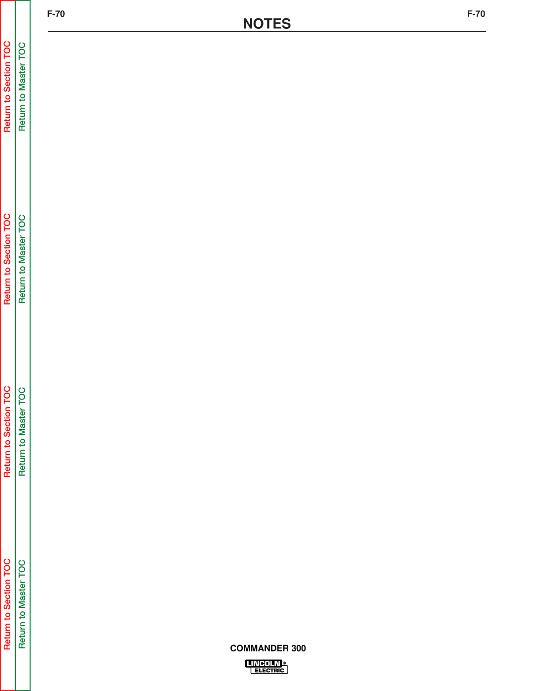 Lincoln Electric SVM145-B service manual Commander 