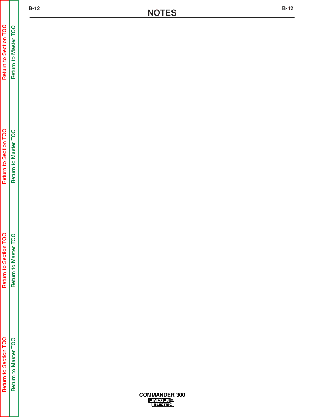 Lincoln Electric SVM145-B service manual Commander 