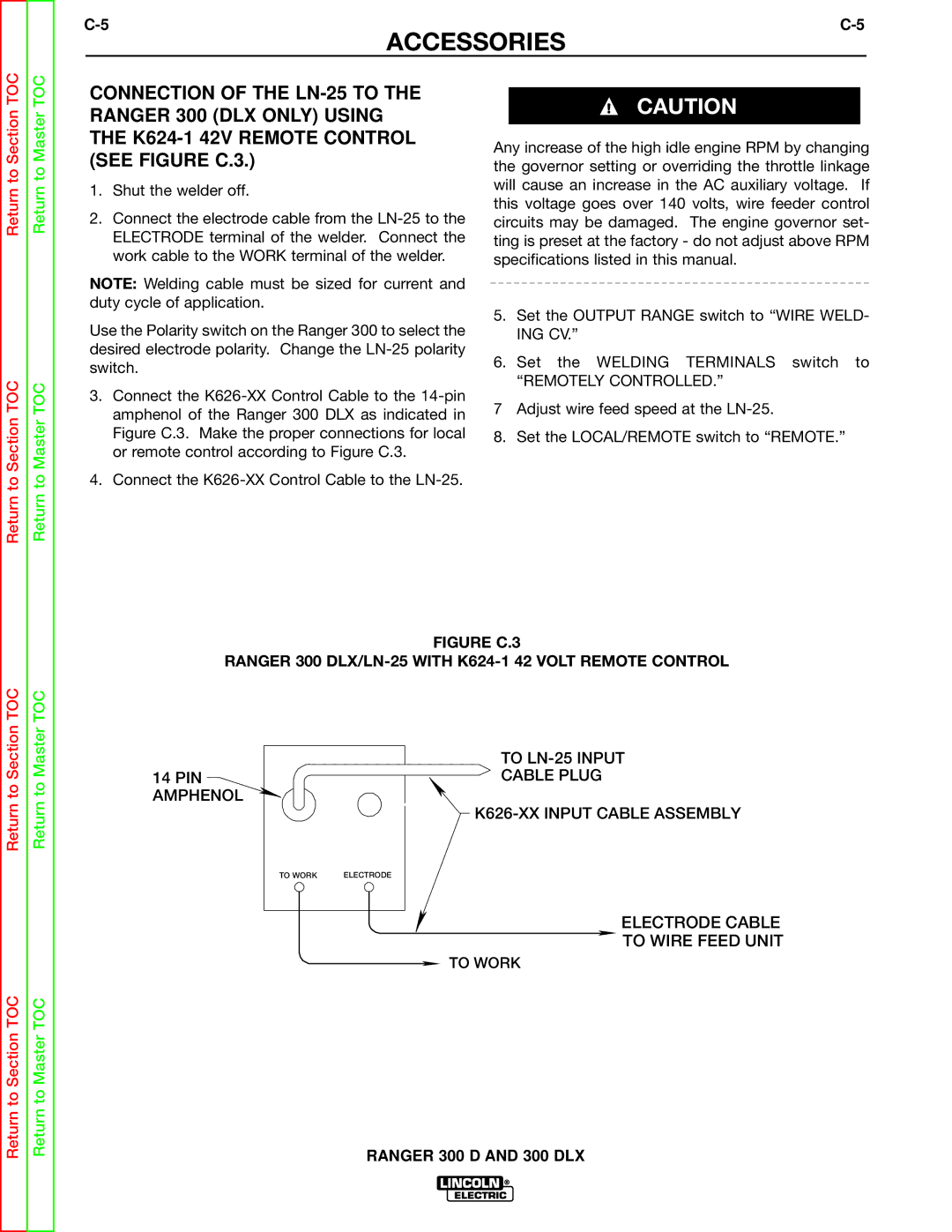 Lincoln Electric SVM148-B service manual Remotely Controlled 