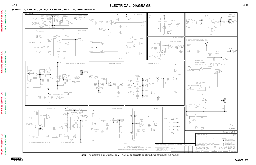 Lincoln Electric SVM150-A service manual Electrical Diagrams 