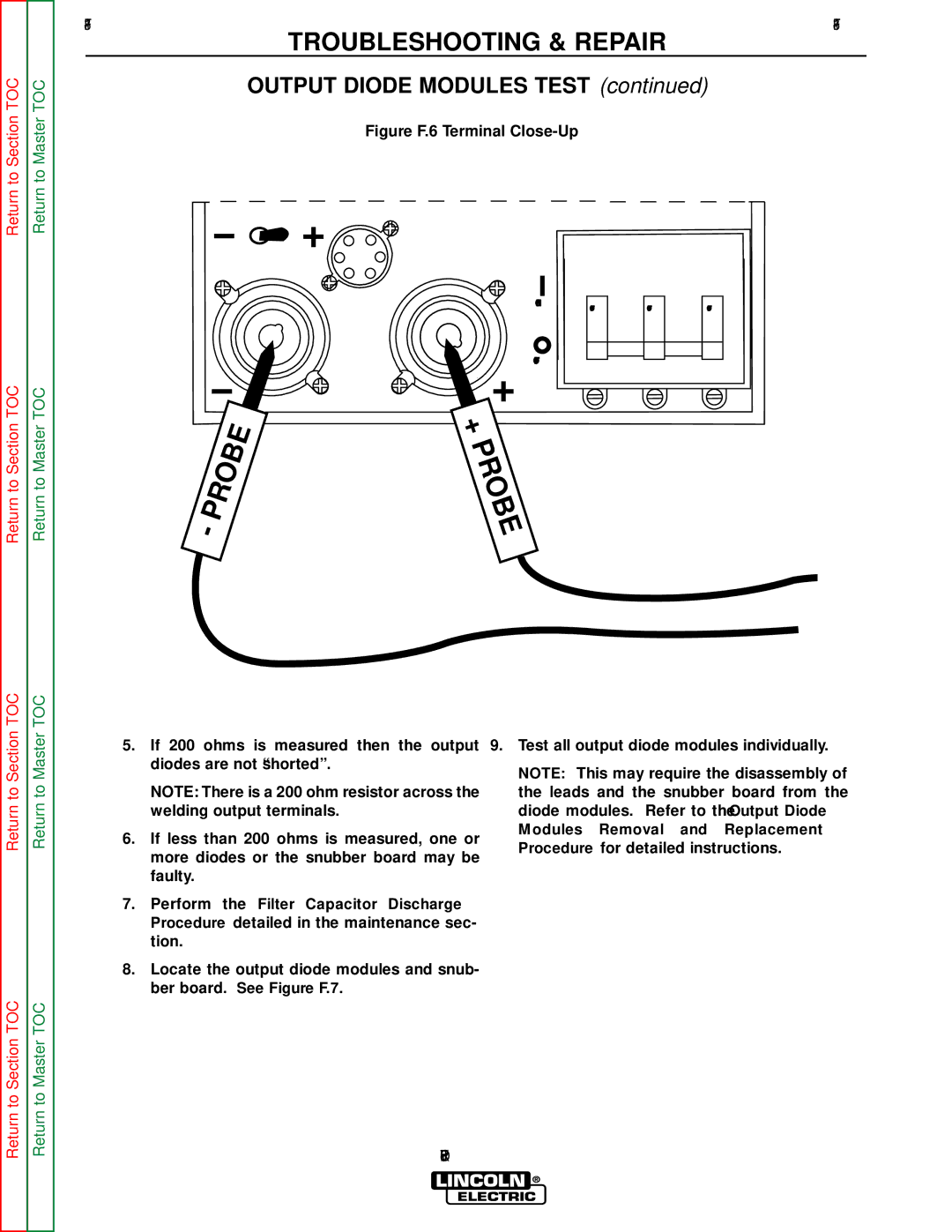 Lincoln Electric SVM152-A service manual Probe 