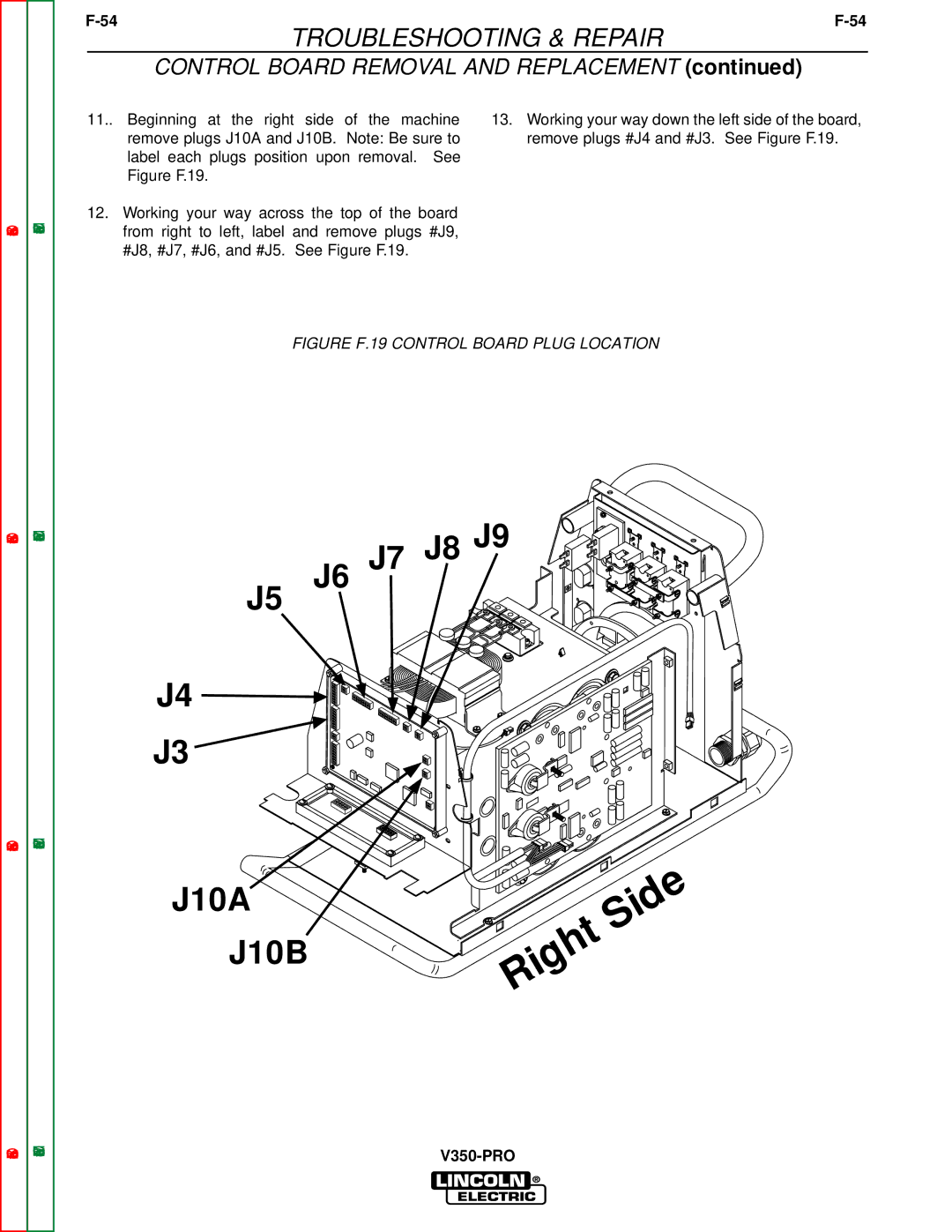 Lincoln Electric SVM152-A service manual J6 J7 J8 J9 