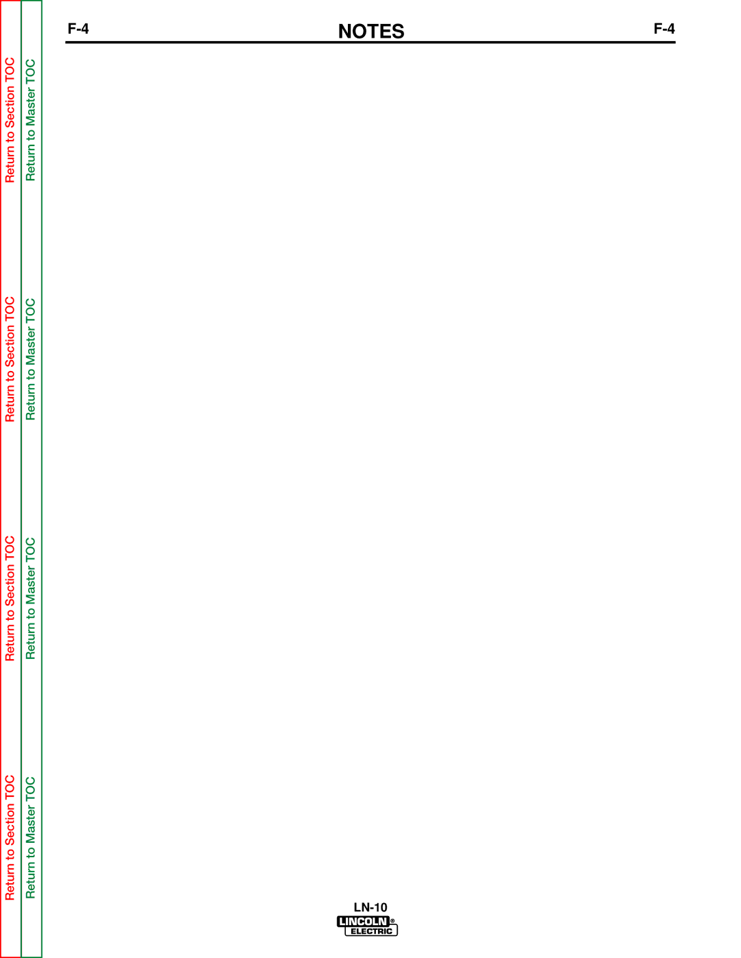 Lincoln Electric SVM154-A service manual LN-10 