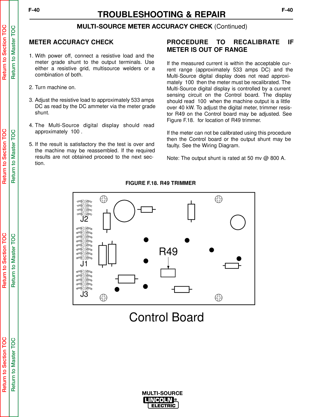 Lincoln Electric SVM155-A service manual Control Board 