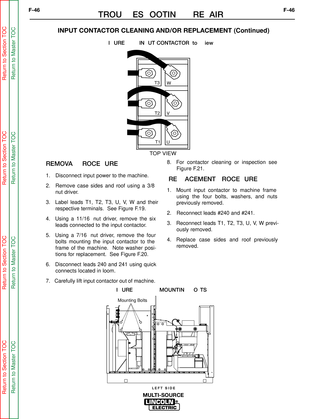 Lincoln Electric SVM155-A service manual Removal Procedure 