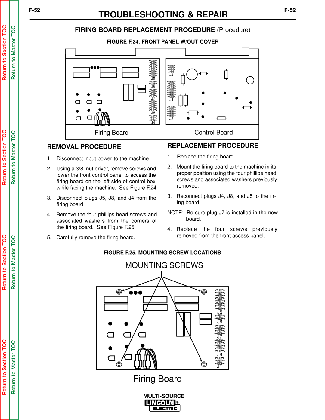 Lincoln Electric SVM155-A service manual Firing Board 