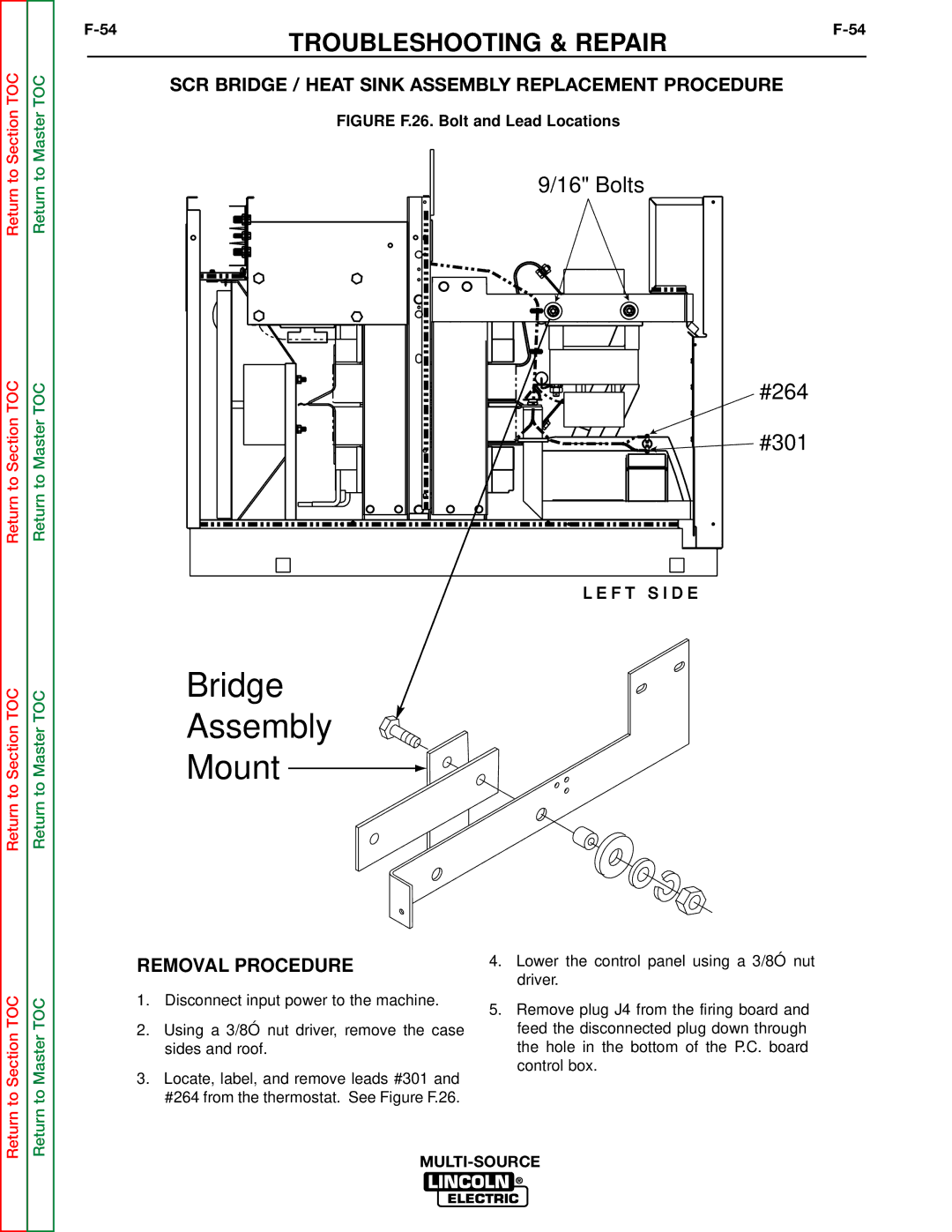 Lincoln Electric SVM155-A service manual Bridge Assembly Mount 