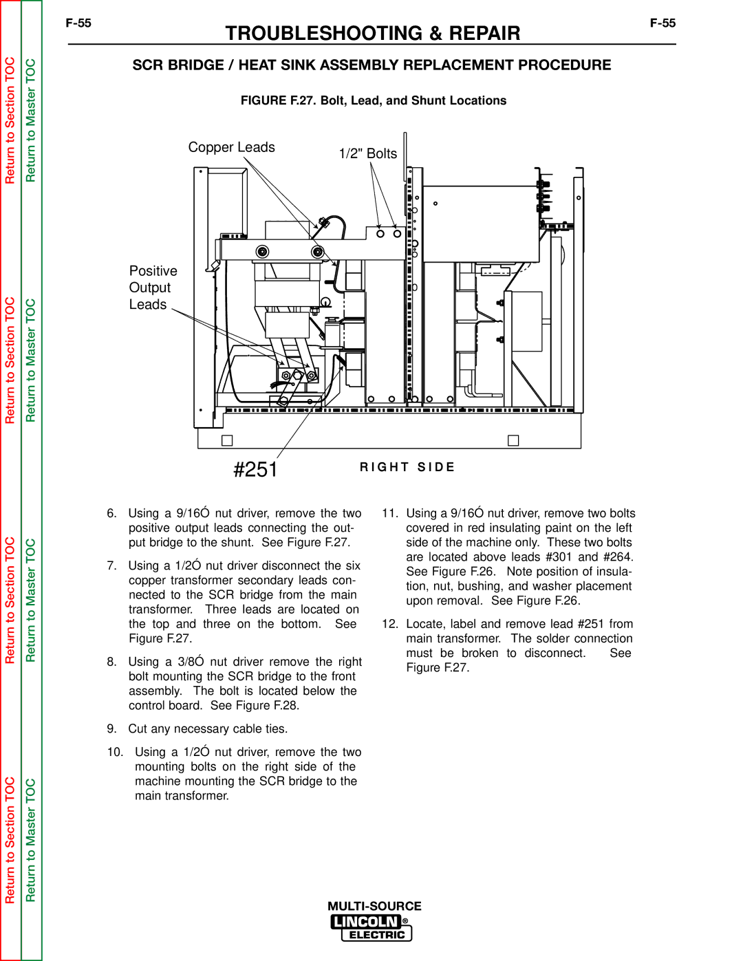 Lincoln Electric SVM155-A service manual #251 