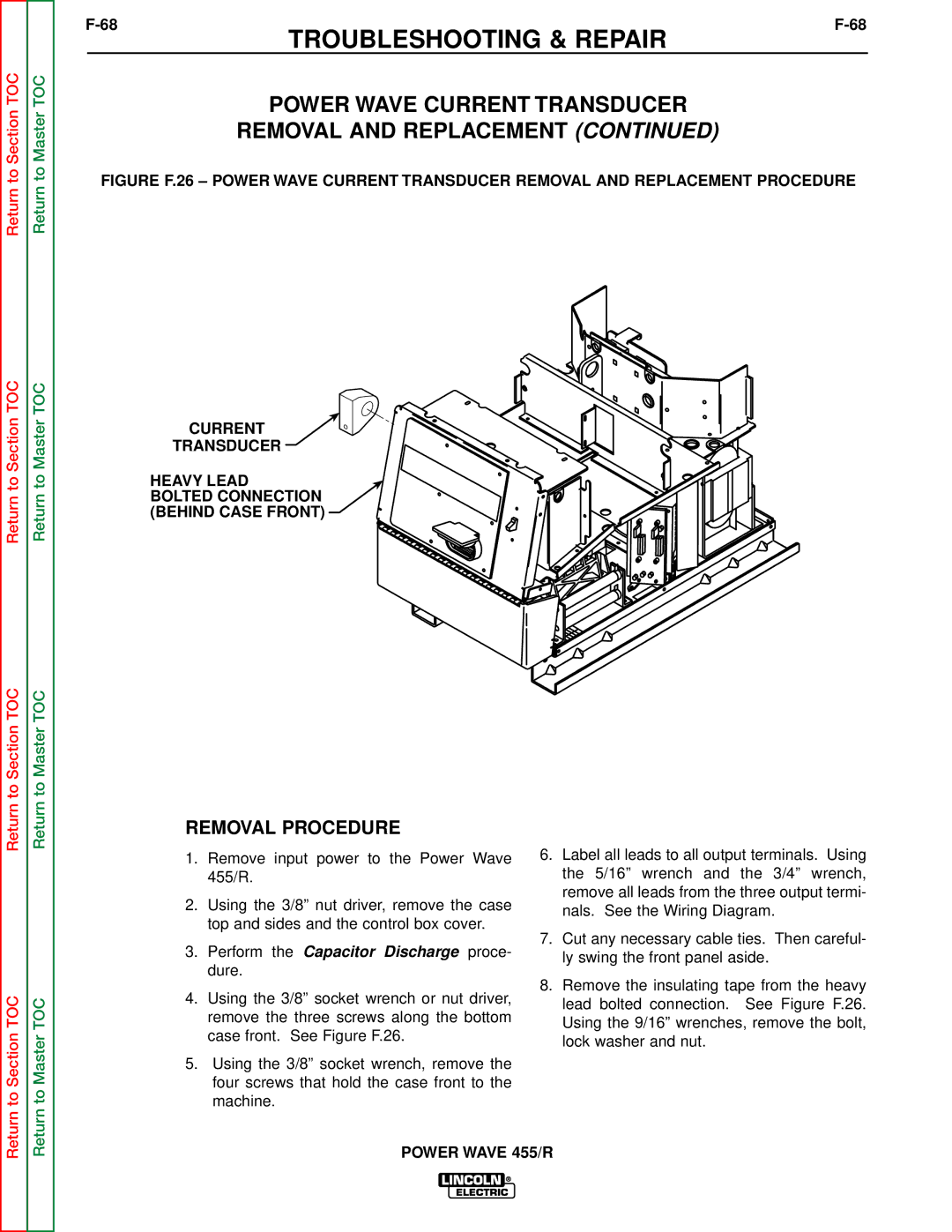 Lincoln Electric SVM156-A service manual Removal Procedure 