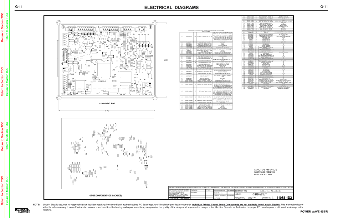 Lincoln Electric SVM156-A service manual Inverter Welders 