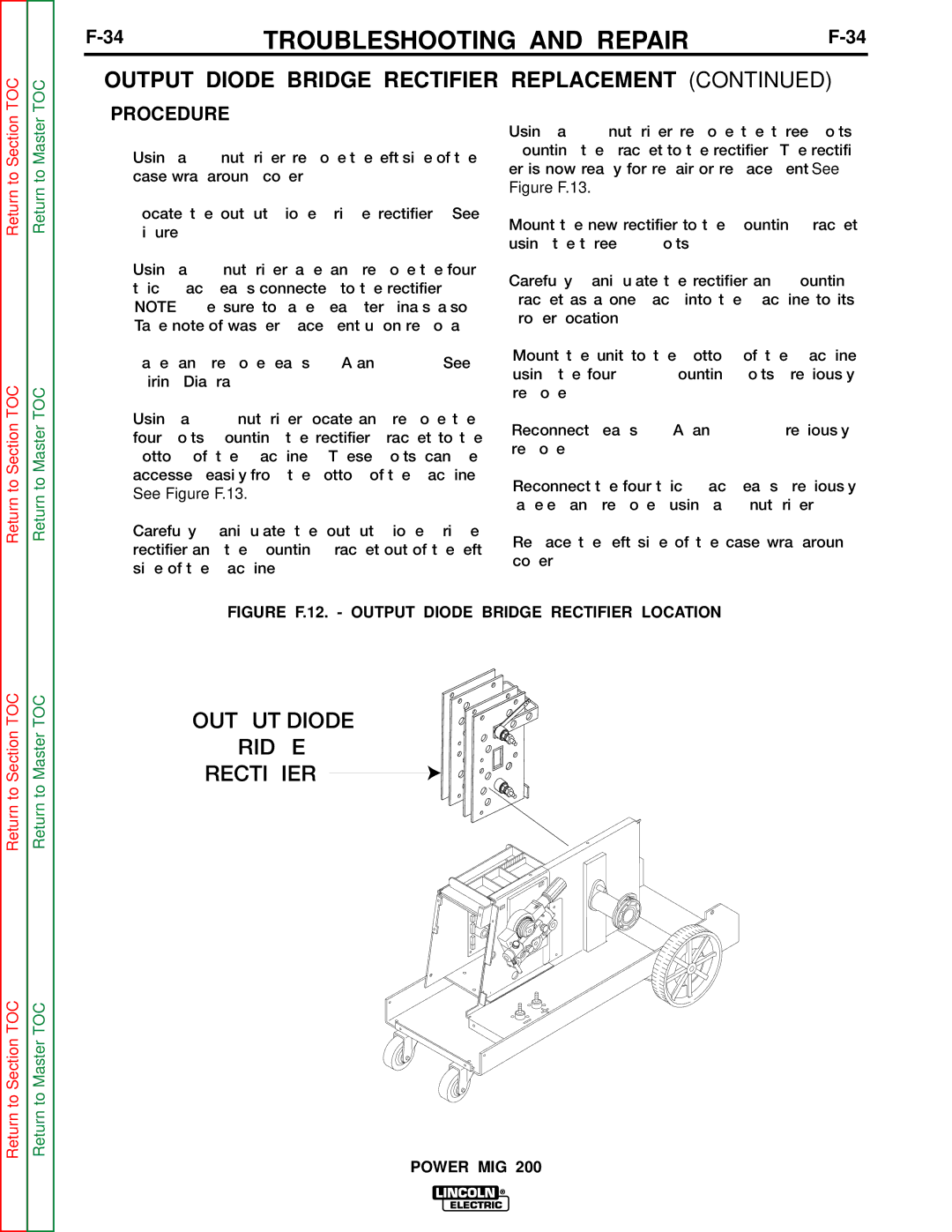 Lincoln Electric SVM157-A service manual Output Diode Bridge Rectifier 