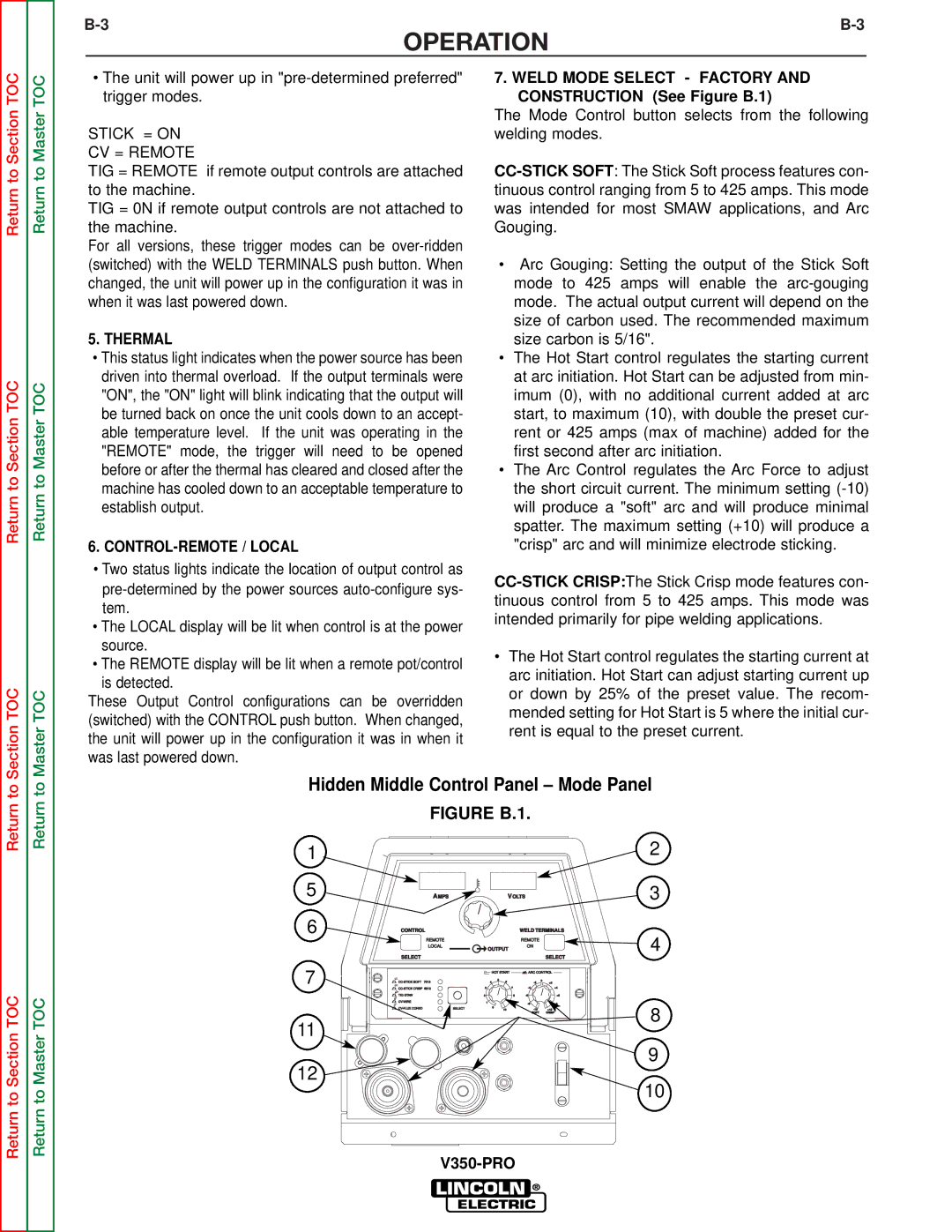 Lincoln Electric SVM158-A service manual Operation 