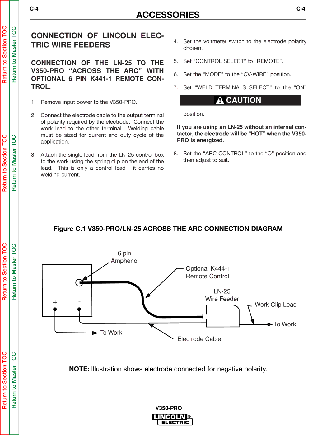 Lincoln Electric SVM158-A service manual Accessories 