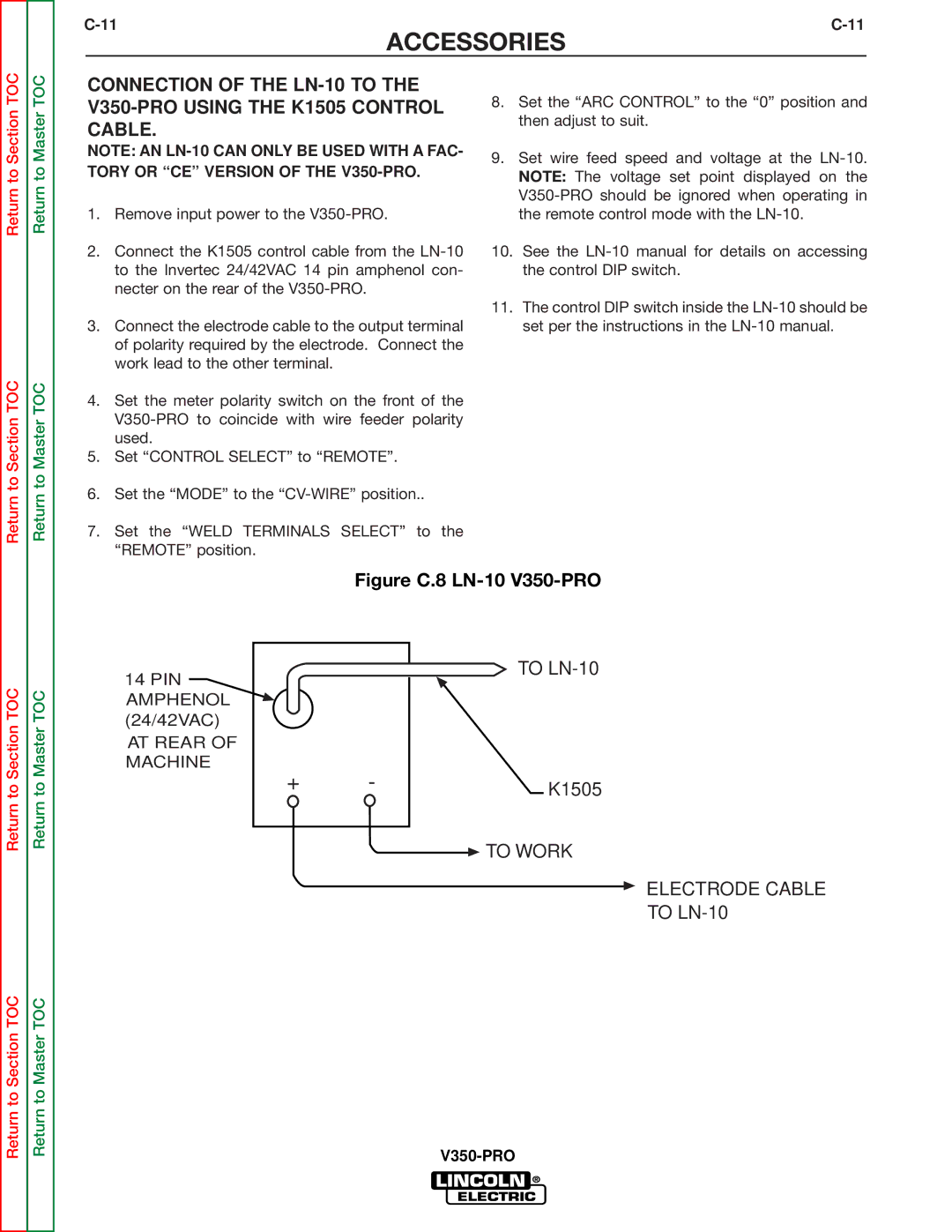 Lincoln Electric SVM158-A service manual To Work 