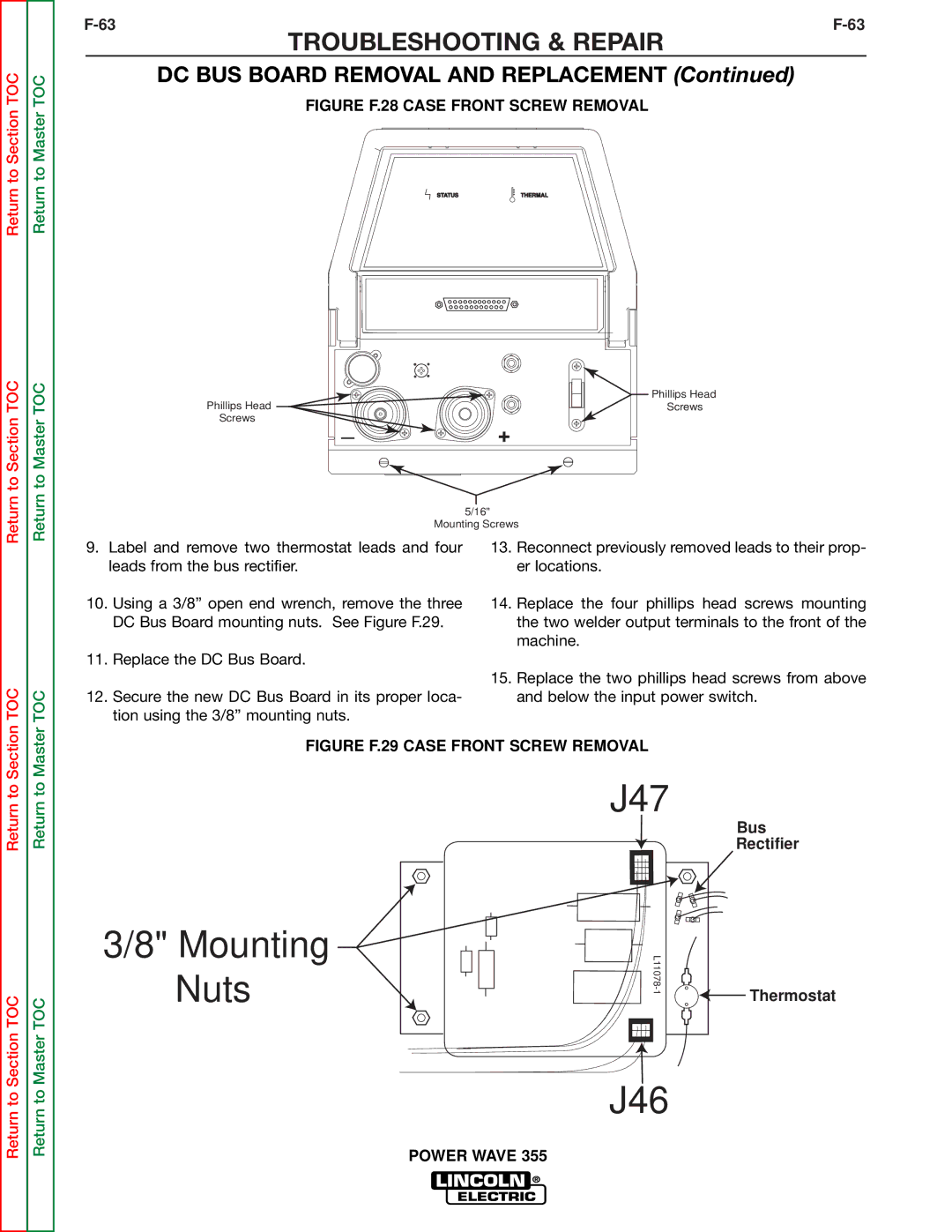 Lincoln Electric SVM159-A service manual J47 