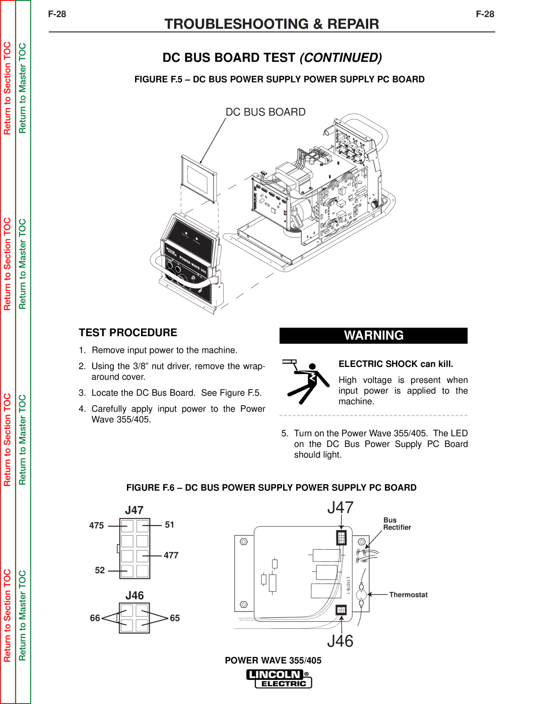 Lincoln Electric SVM159-A service manual J47 