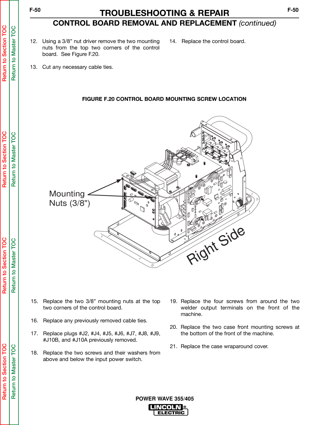 Lincoln Electric SVM159-A service manual Mounting 