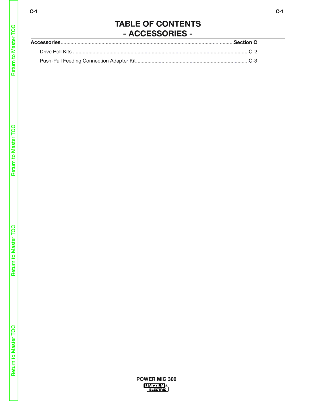 Lincoln Electric SVM160-B service manual 1C-1 