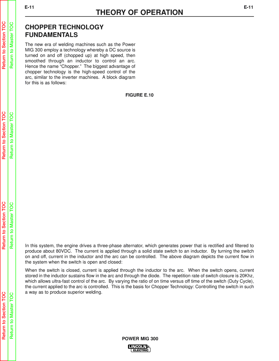 Lincoln Electric SVM160-B service manual Chopper Technology Fundamentals, Figure E.10 