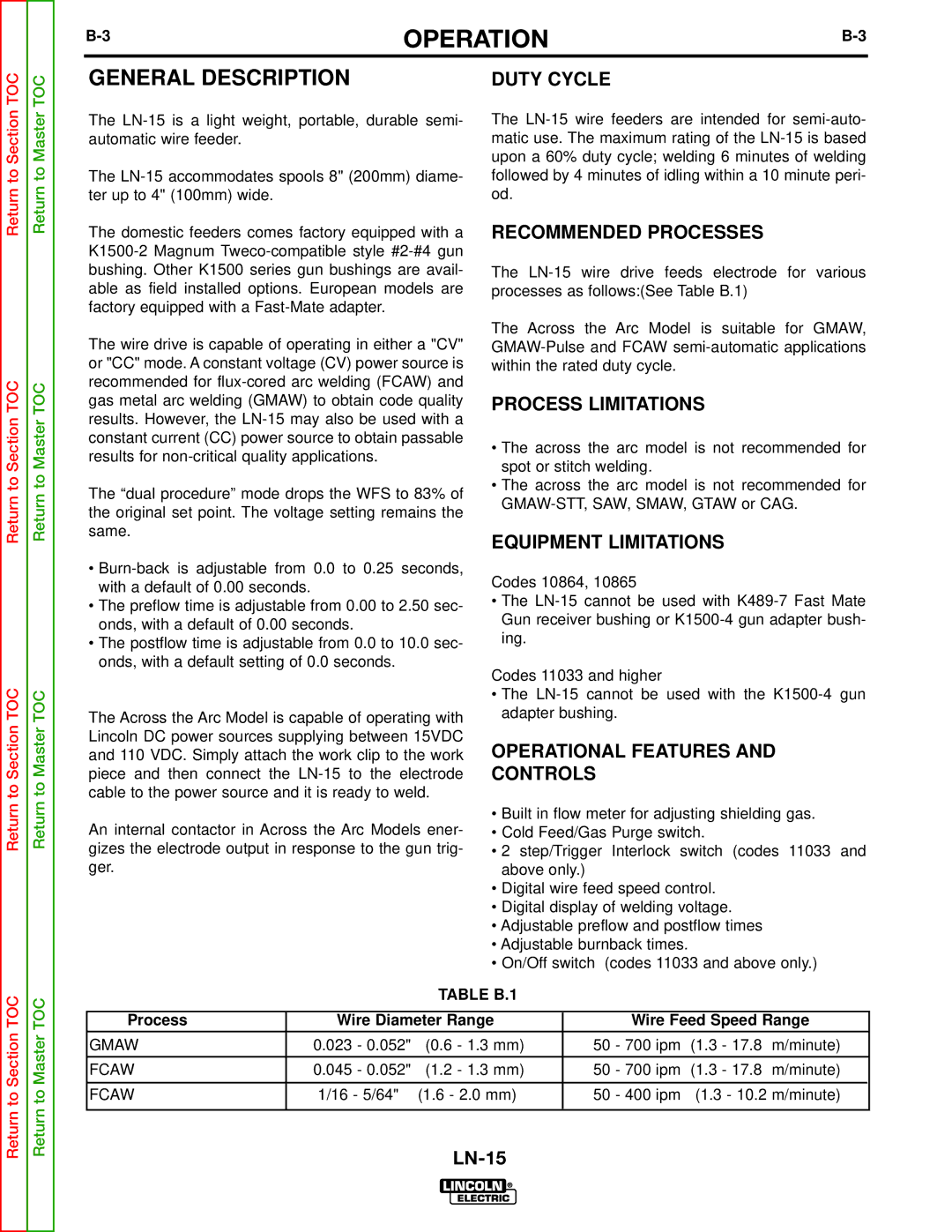 Lincoln Electric SVM166-A service manual General Description 