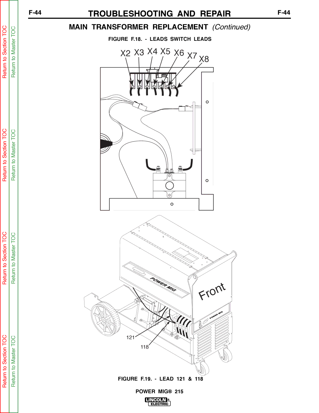 Lincoln Electric SVM167-A service manual X2 X3 X4 X5 X6 X7 