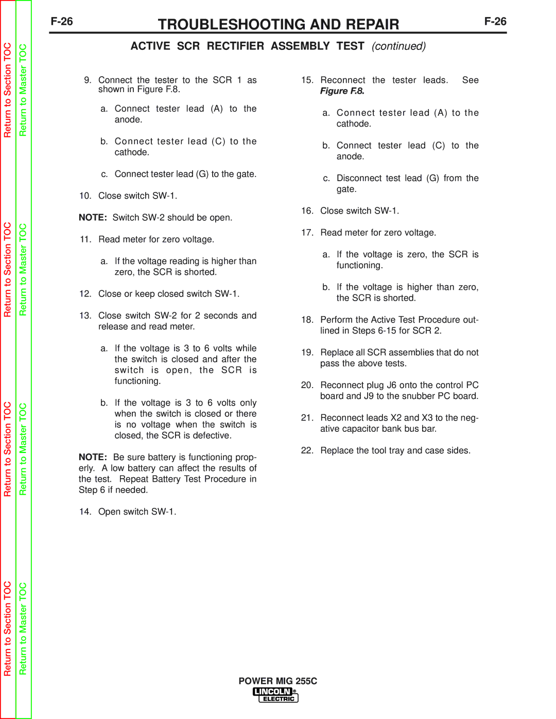 Lincoln Electric SVM170-A service manual Figure F.8 