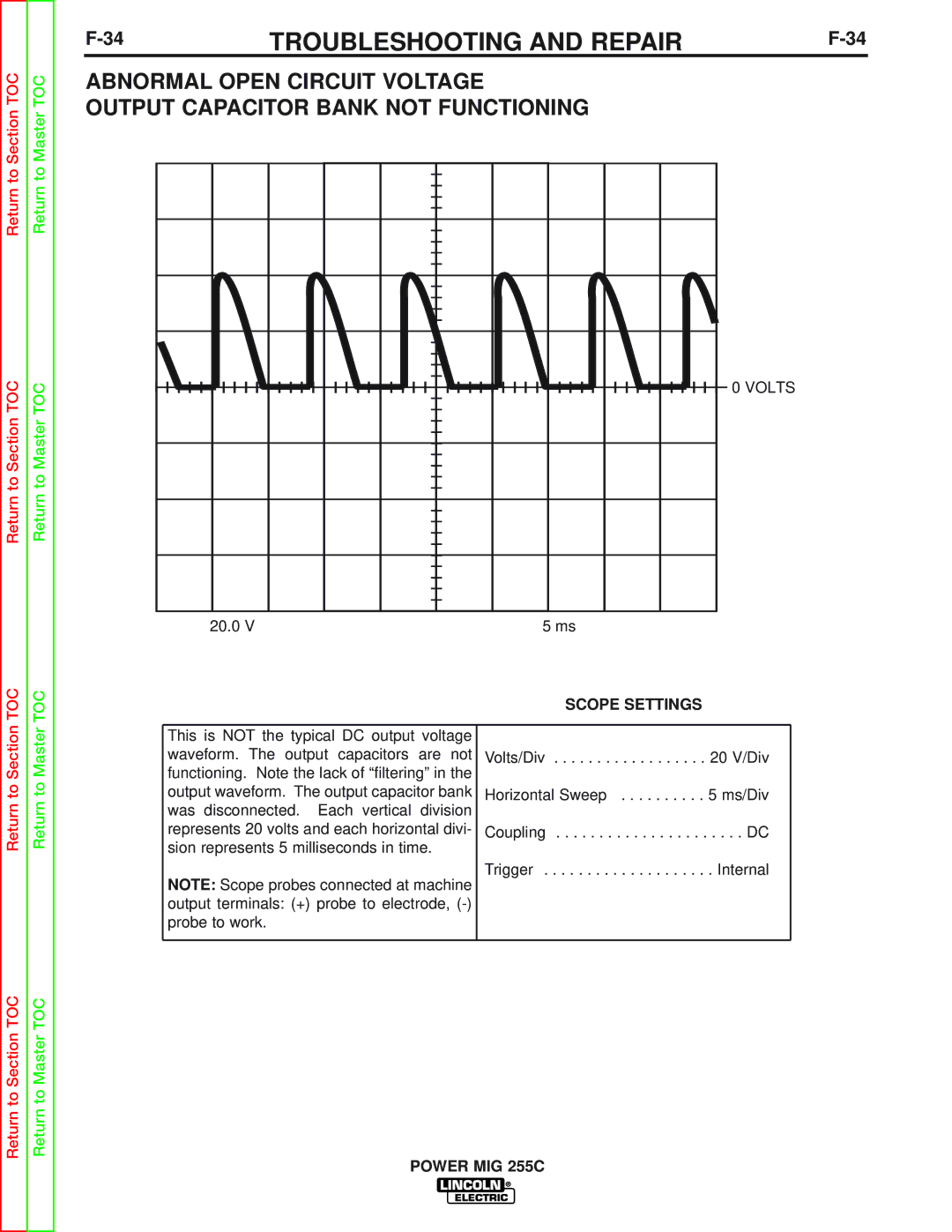 Lincoln Electric SVM170-A service manual Troubleshooting and Repair 