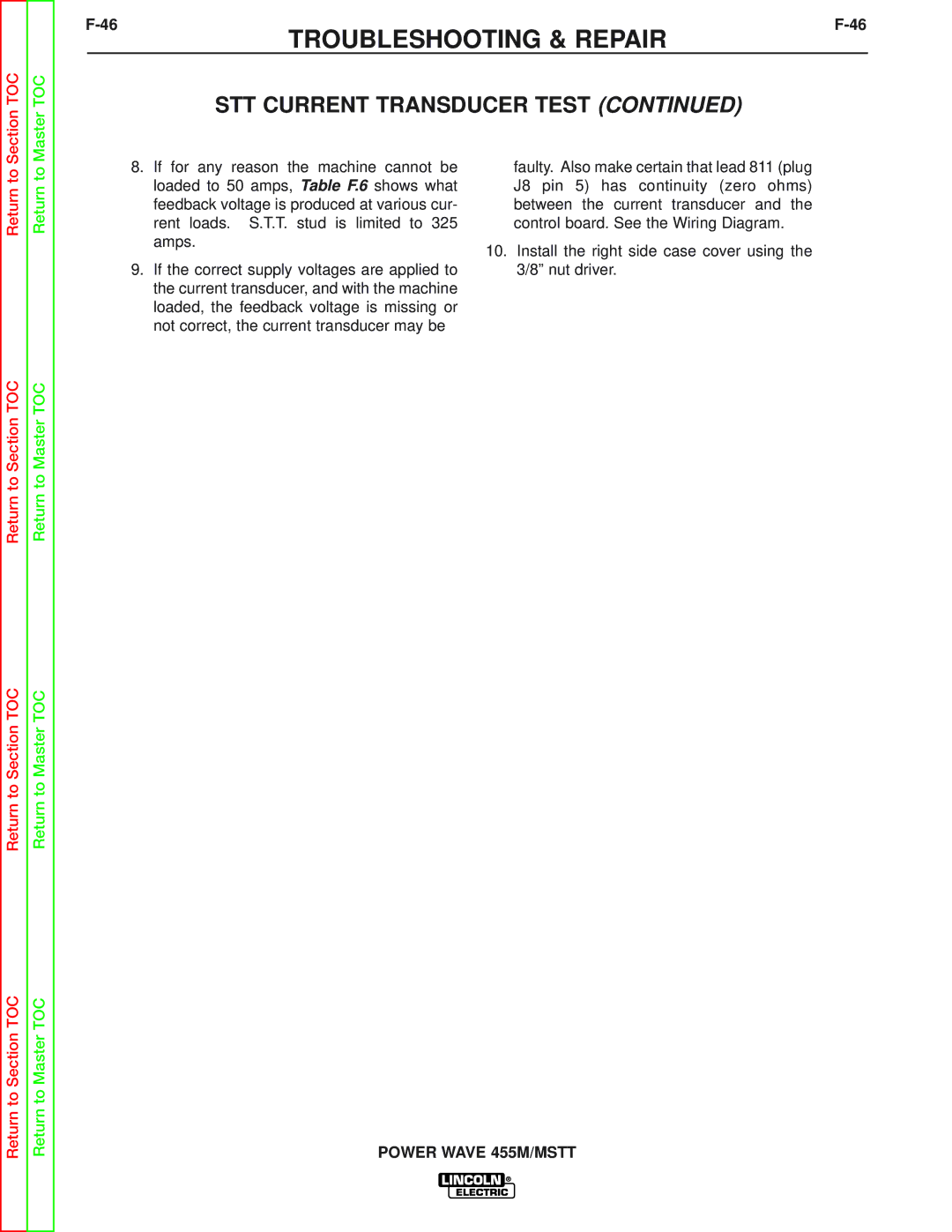 Lincoln Electric SVM173-A service manual 46F-46 