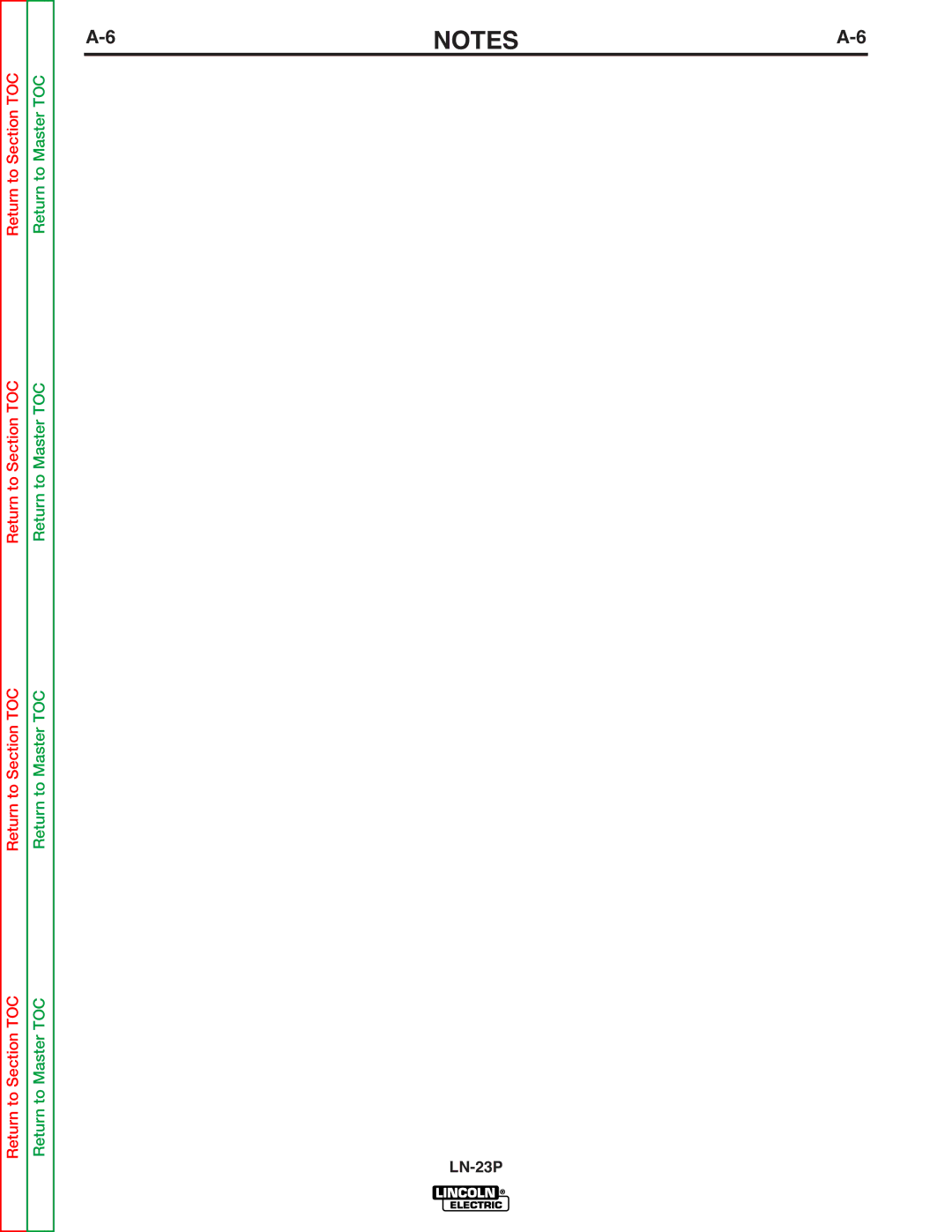 Lincoln Electric SVM176-A service manual LN-23P 