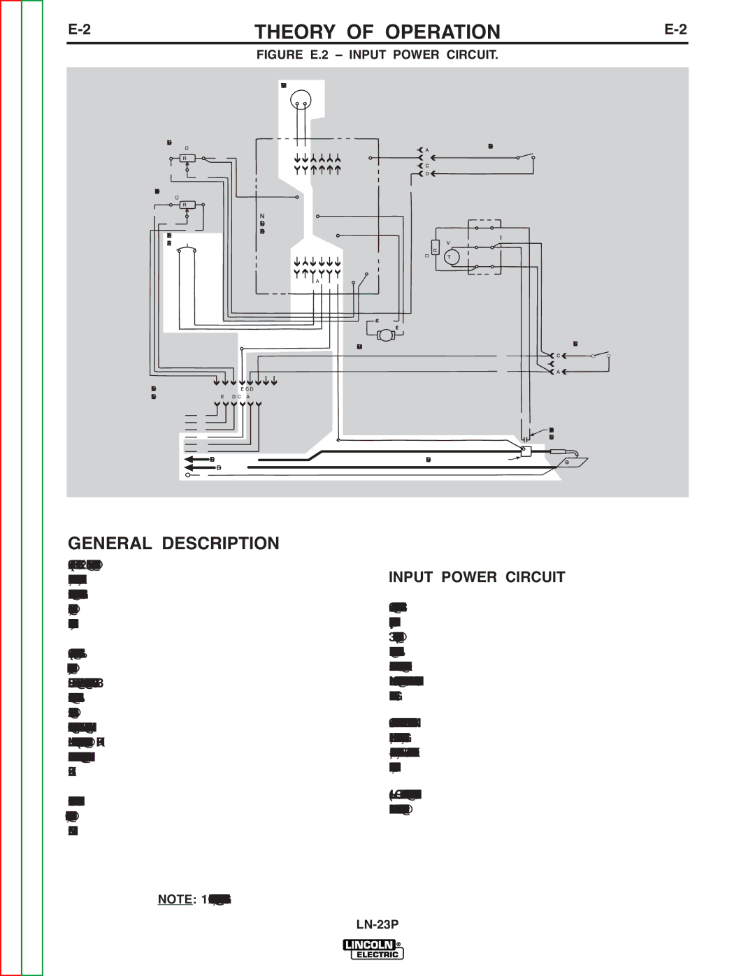 Lincoln Electric SVM176-A service manual Theory of Operation, General Description, Input Power Circuit 