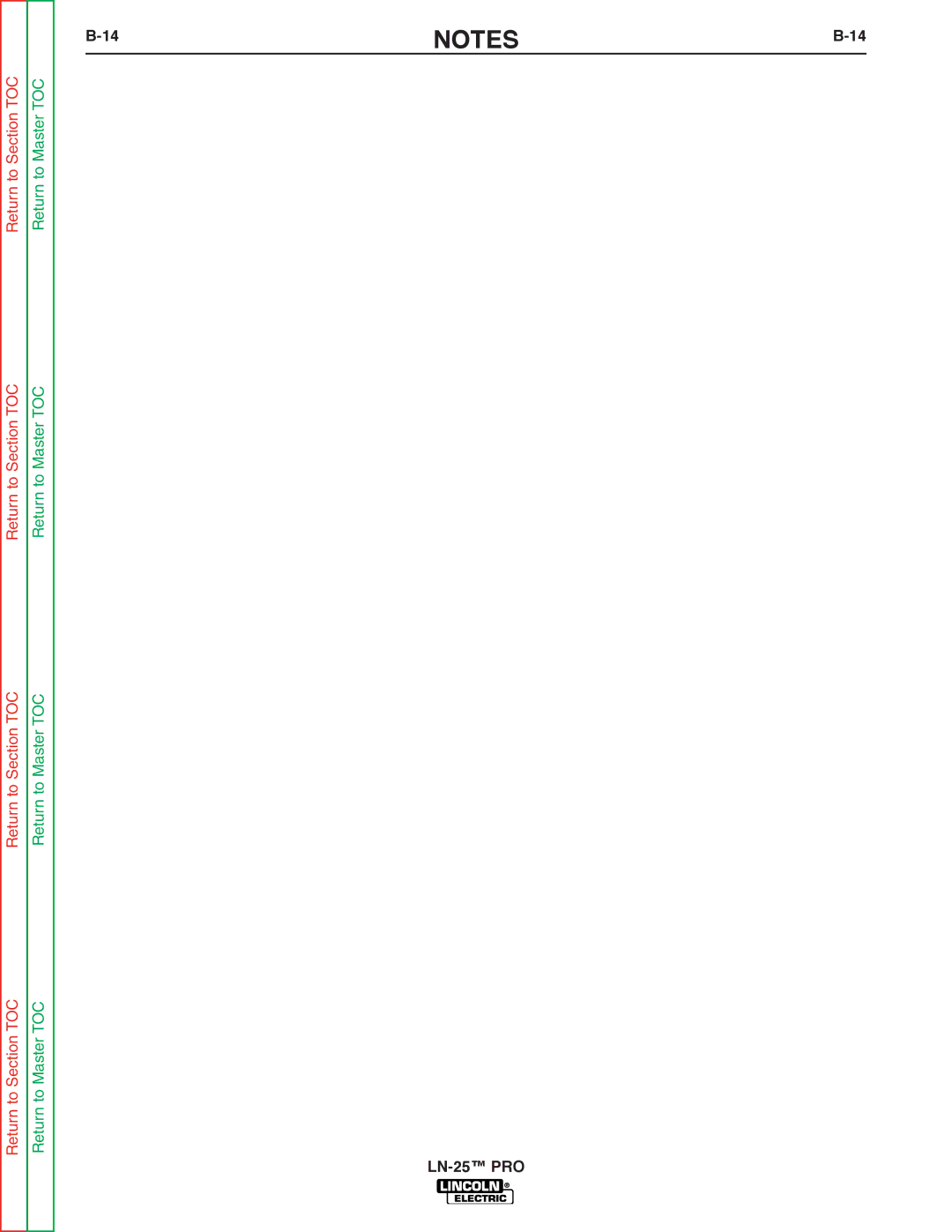 Lincoln Electric SVM179-B service manual LN-25 PRO 