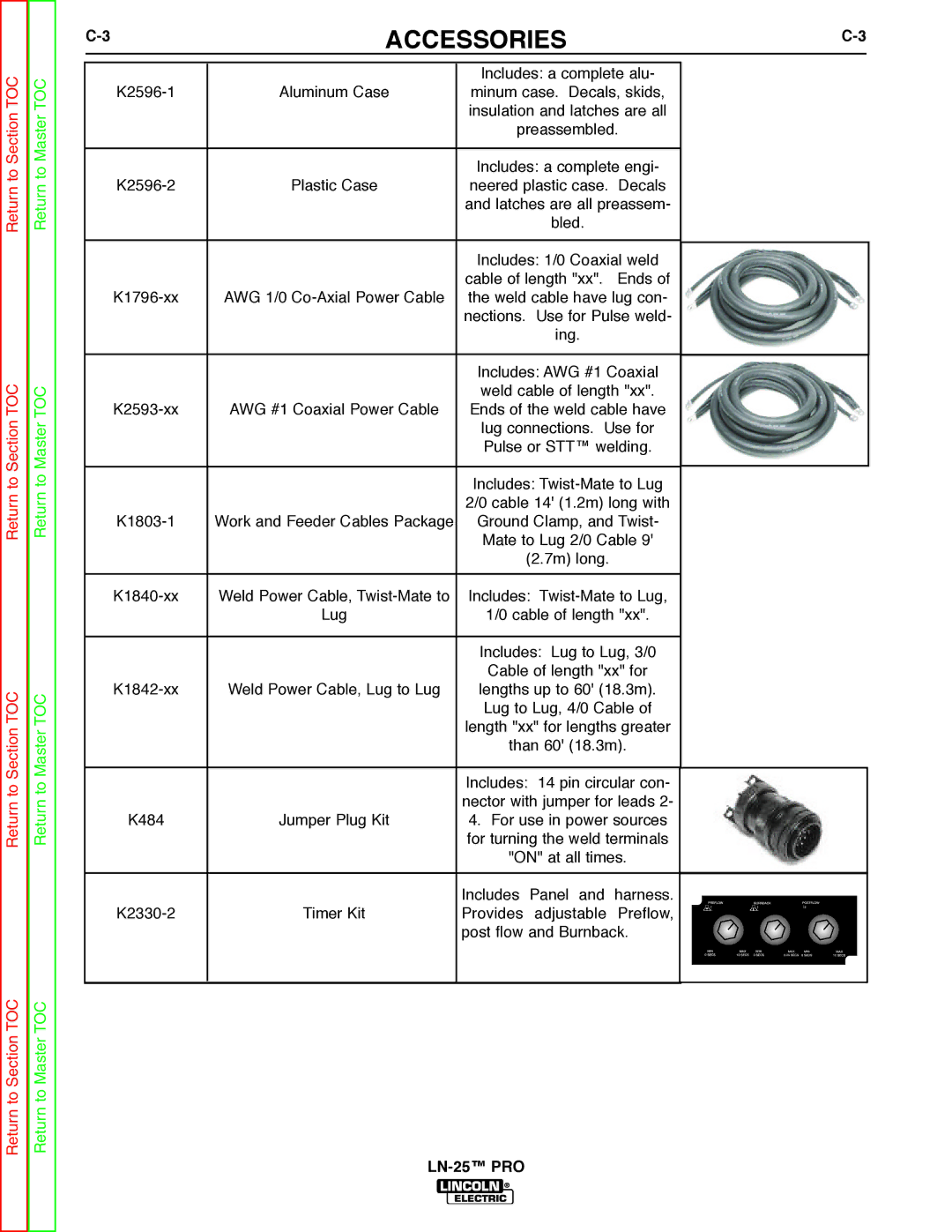 Lincoln Electric SVM179-B service manual Accessories 