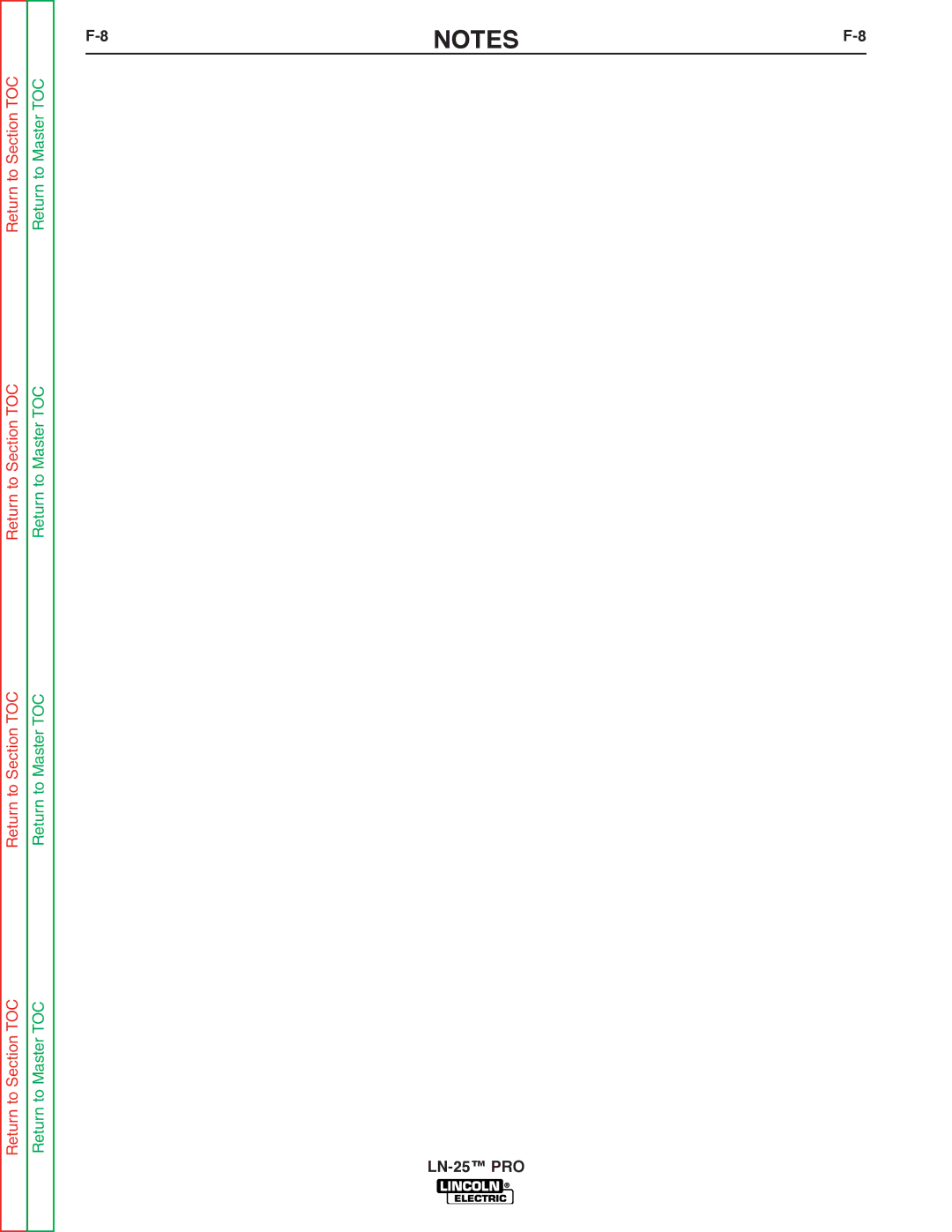 Lincoln Electric SVM179-B service manual LN-25 PRO 