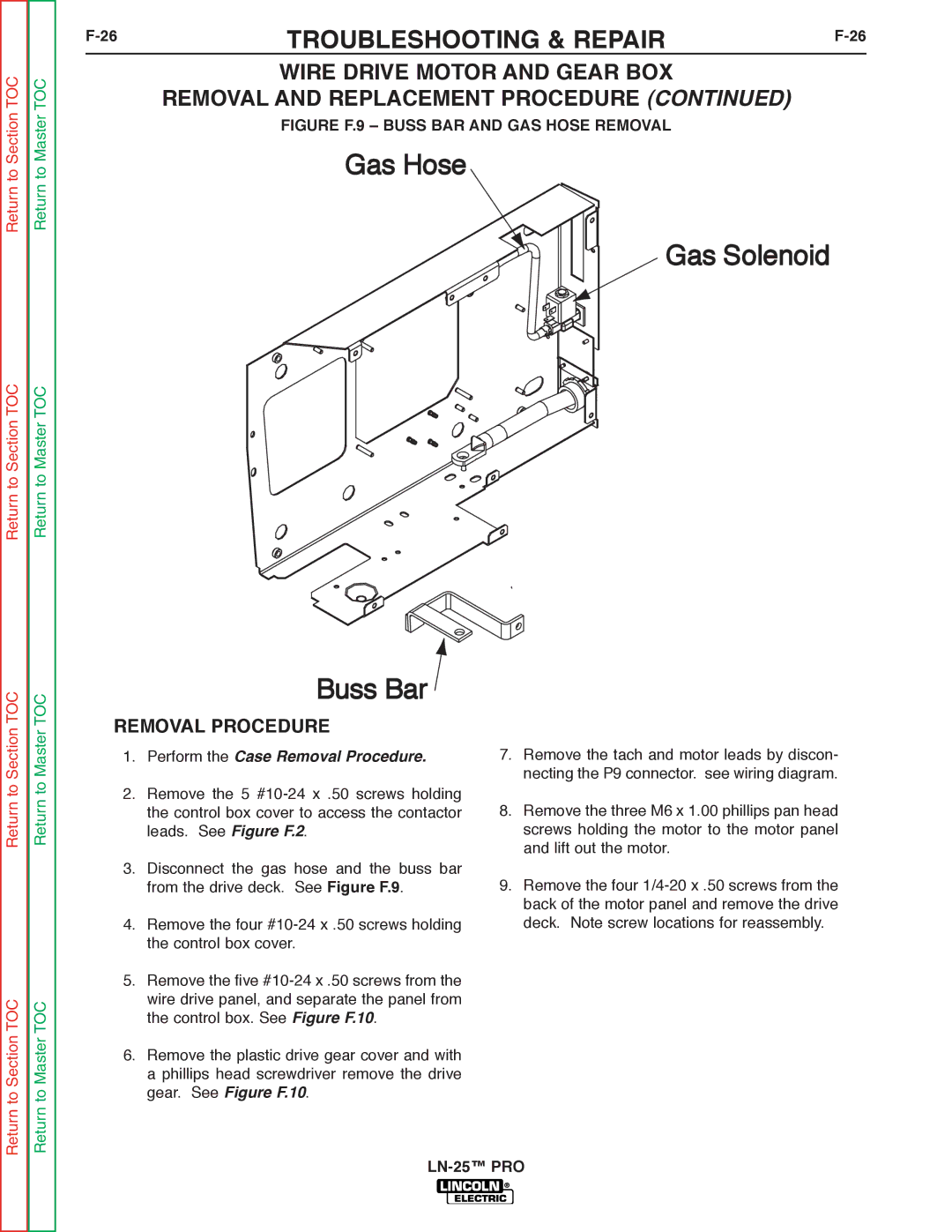 Lincoln Electric SVM179-B service manual Gas Hose 